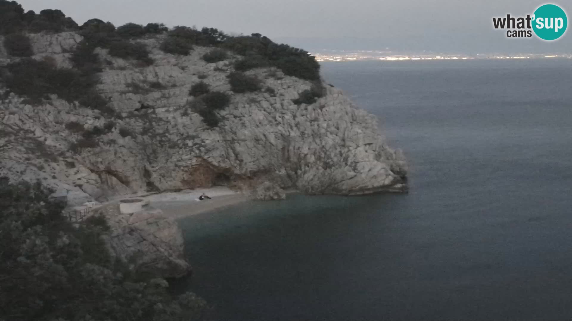 Cámara web de la playa de Brseč en Mošćenička Draga, Croacia