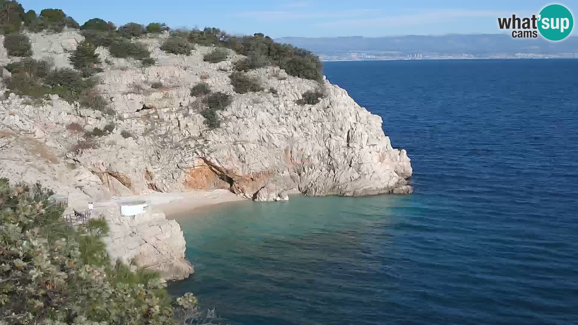 Webcam Brseč Strand – Mošćenička Draga – Kroatien
