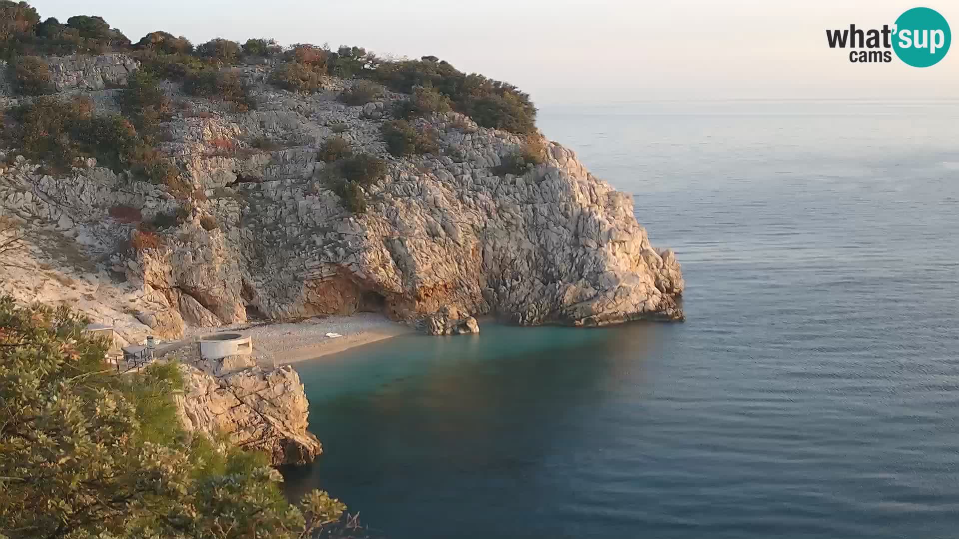 Webcam Bersezio spiaggia – Draga di Moschiena – Croazia