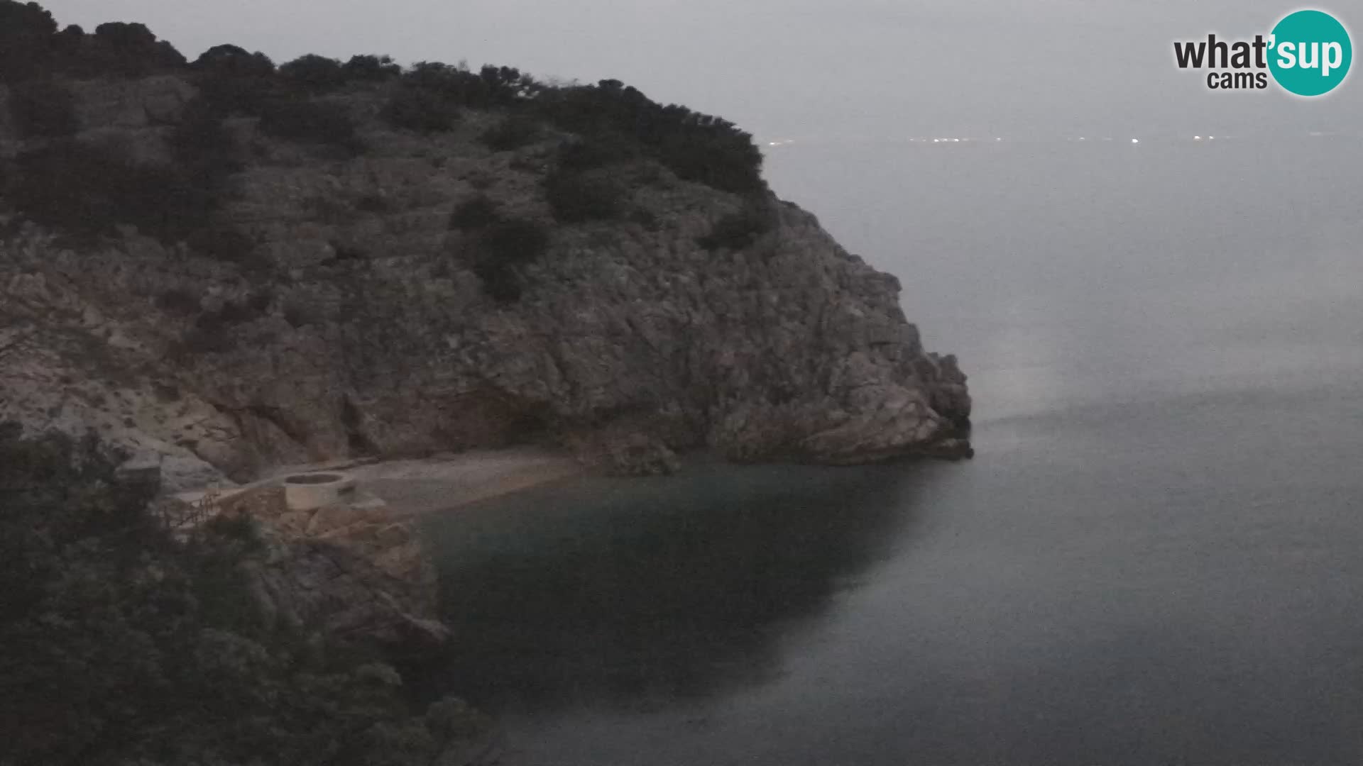 Webcam plage Brseč à Mošćenička Draga, Croatie