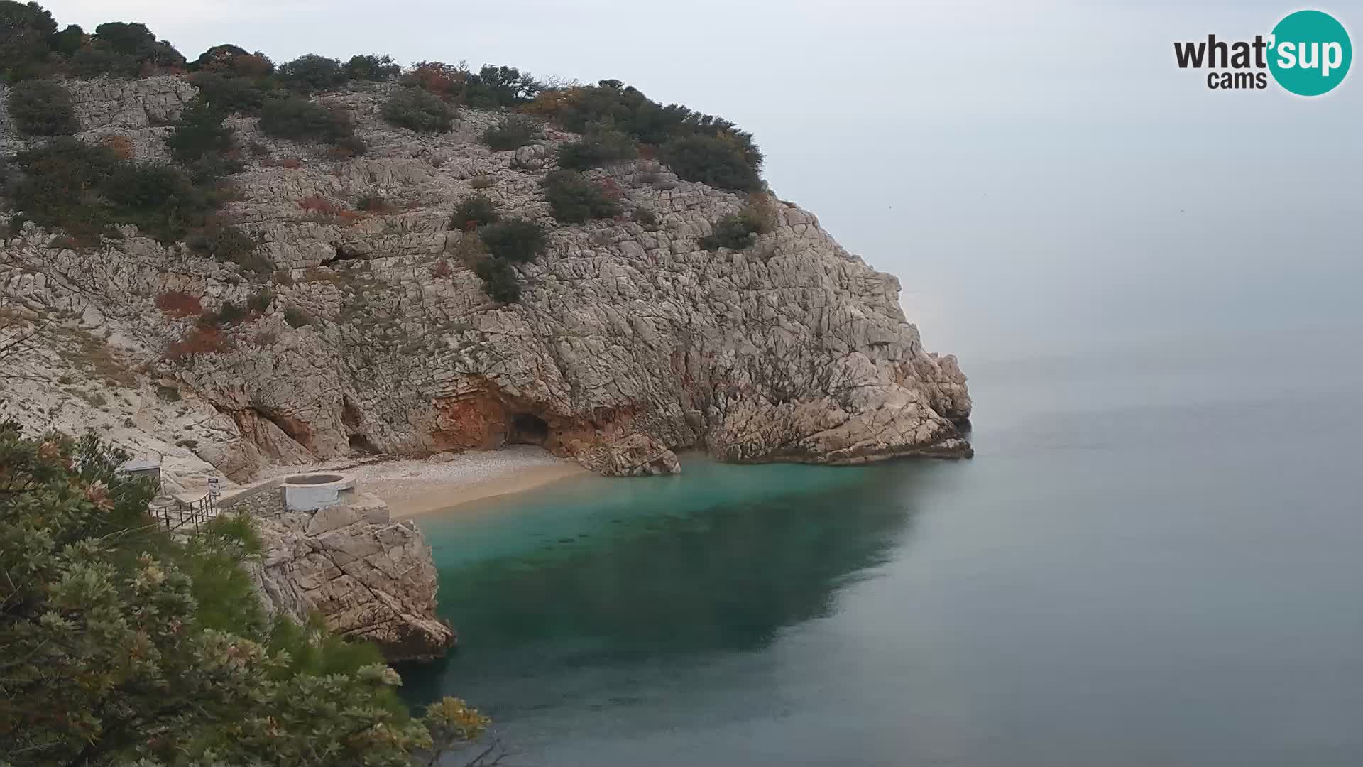 Webcam Brseč beach – Mošćenička Draga – Croatia