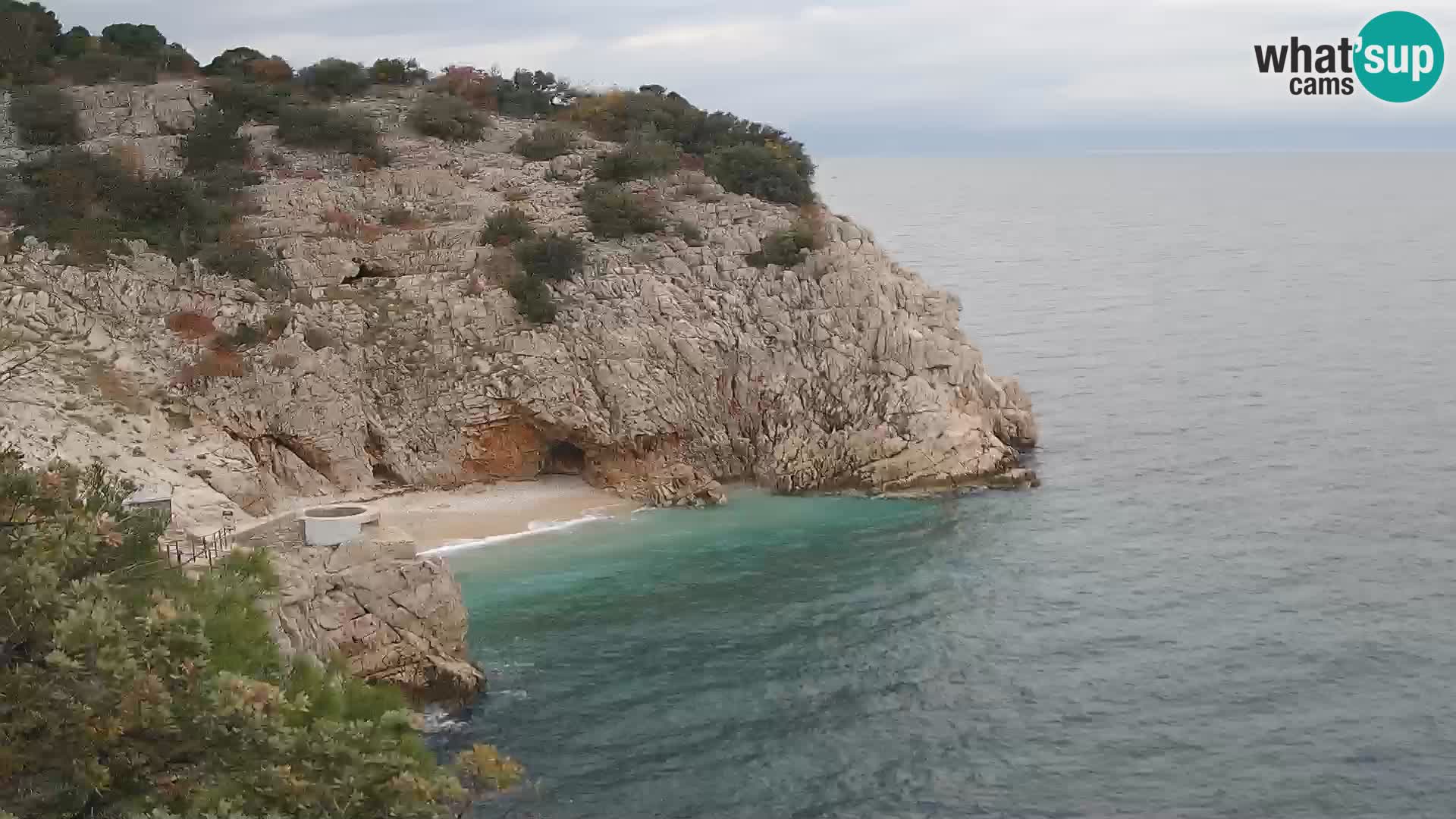 Webcam Brseč beach – Mošćenička Draga – Croatia