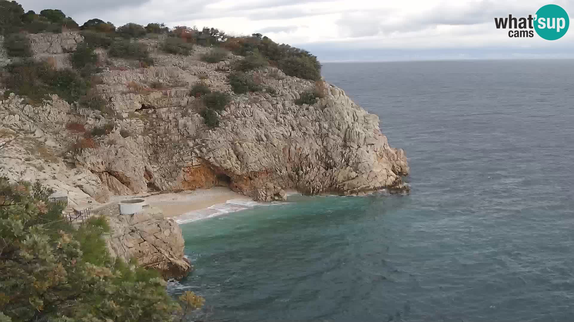 Webcam Bersezio spiaggia – Draga di Moschiena – Croazia