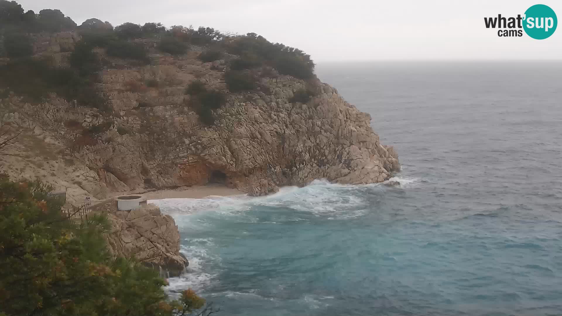 Webcam Brseč beach – Mošćenička Draga – Croatia