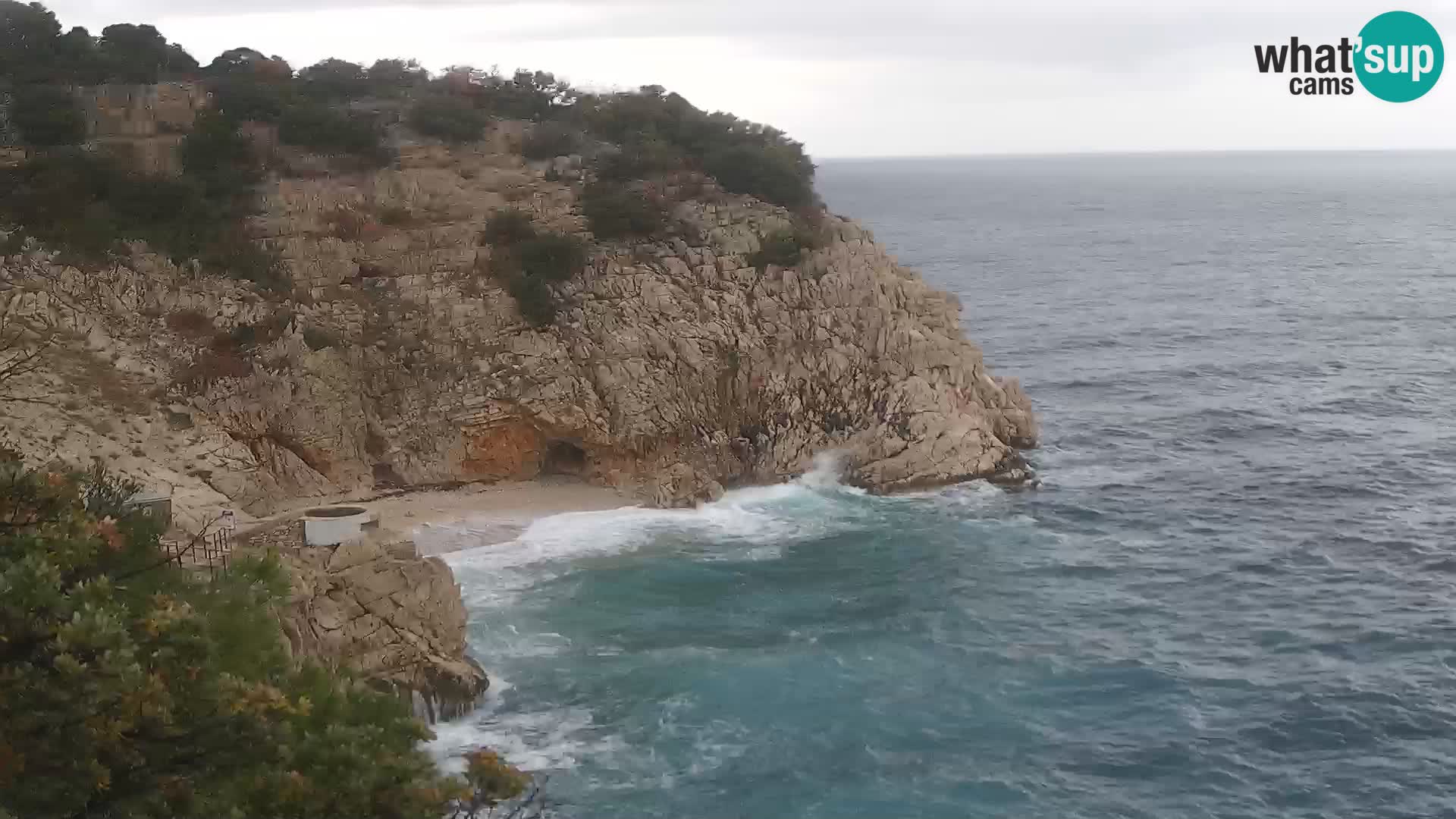 Web kamera plaže Brseč – Mošćenička Draga – Hrvatska