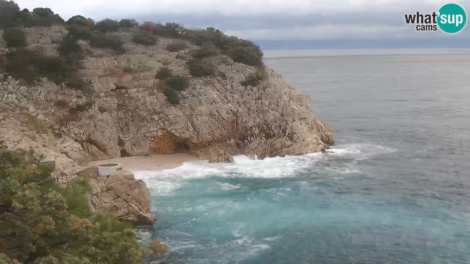 Webcam Bersezio spiaggia – Draga di Moschiena – Croazia