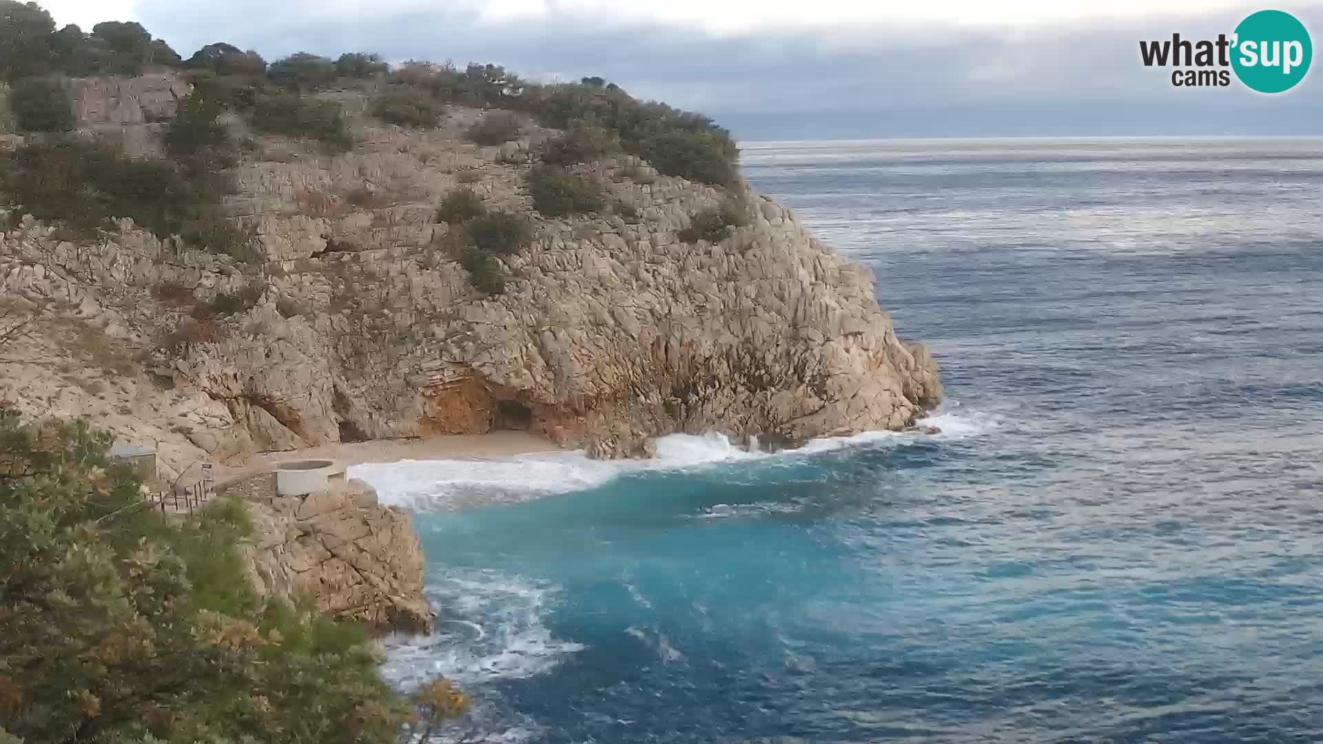 Webcam Bersezio spiaggia – Draga di Moschiena – Croazia