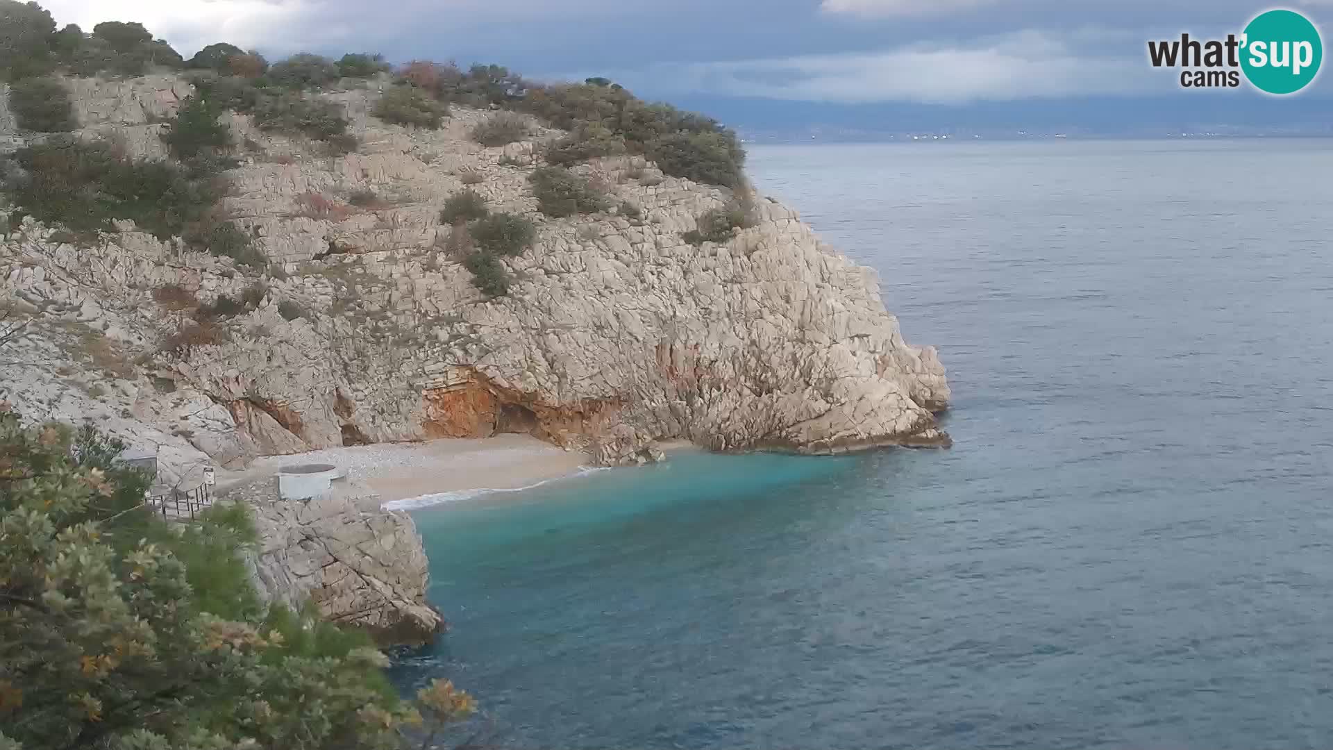 Webcam Brseč beach – Mošćenička Draga – Croatia