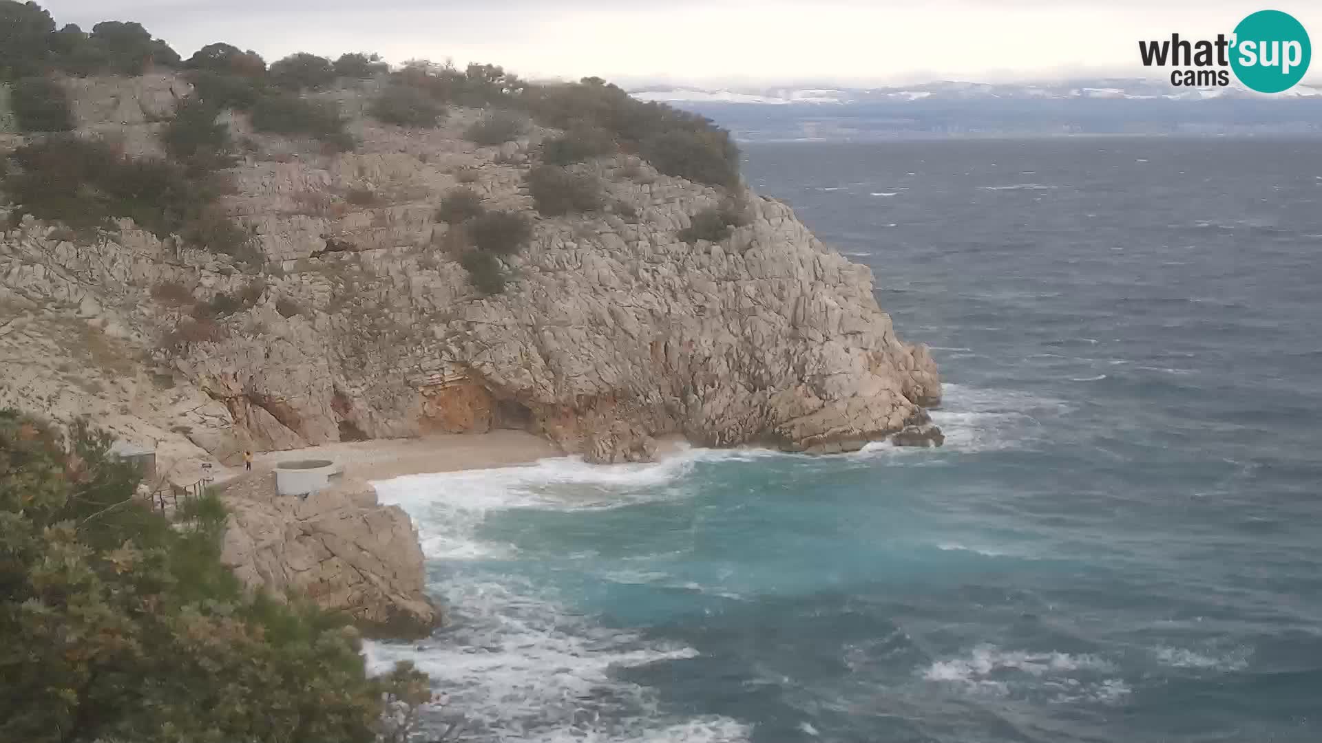 Webcam Brseč beach – Mošćenička Draga – Croatia