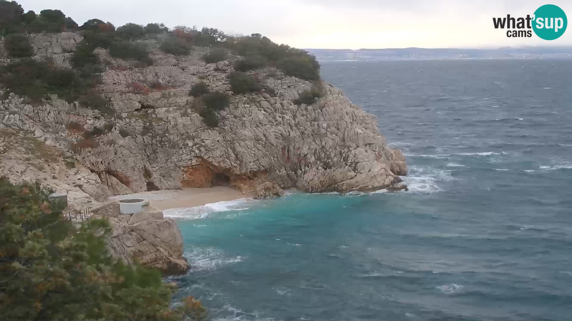 Webcam Bersezio spiaggia – Draga di Moschiena – Croazia