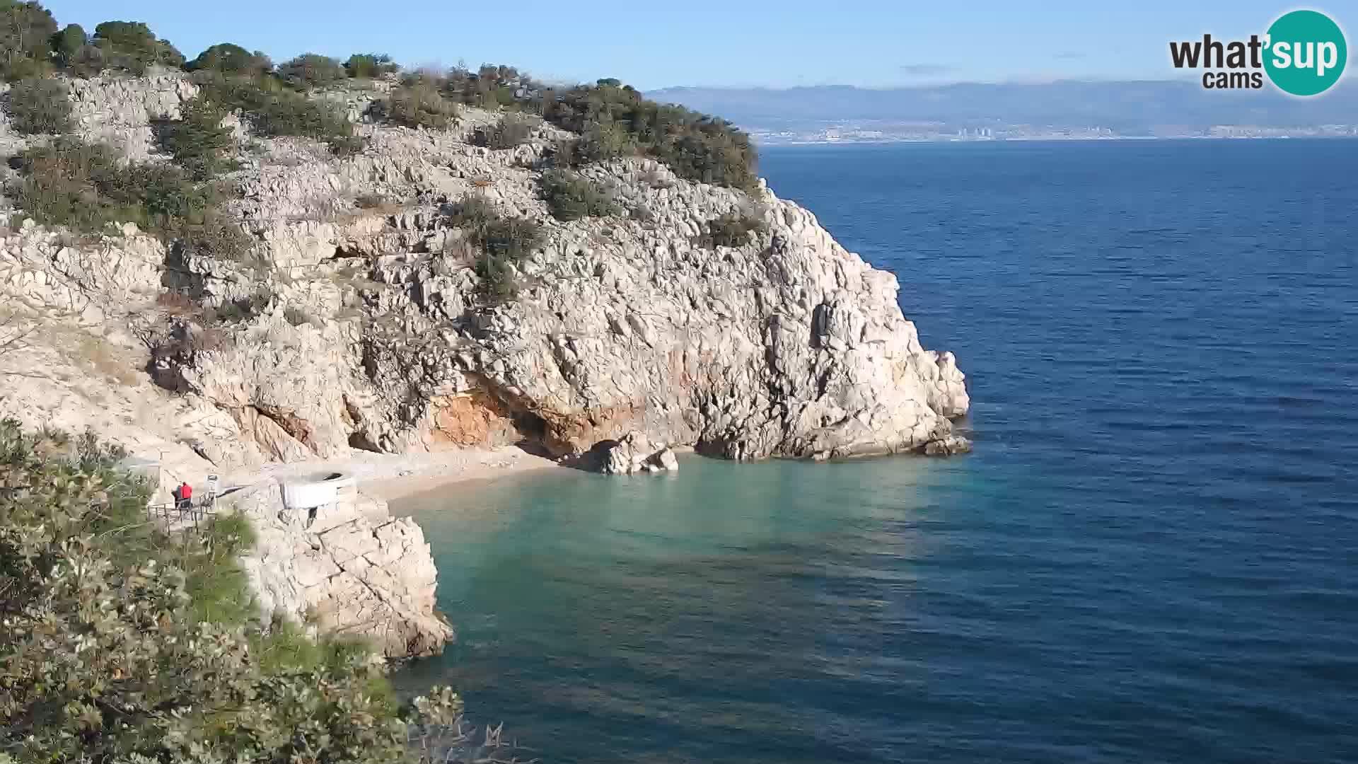 Webcam Brseč beach – Mošćenička Draga – Croatia