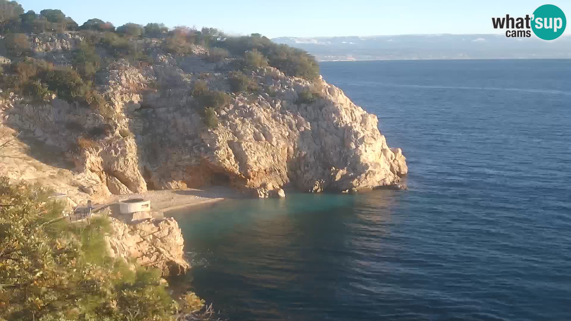 Webcam Brseč beach – Mošćenička Draga – Croatia