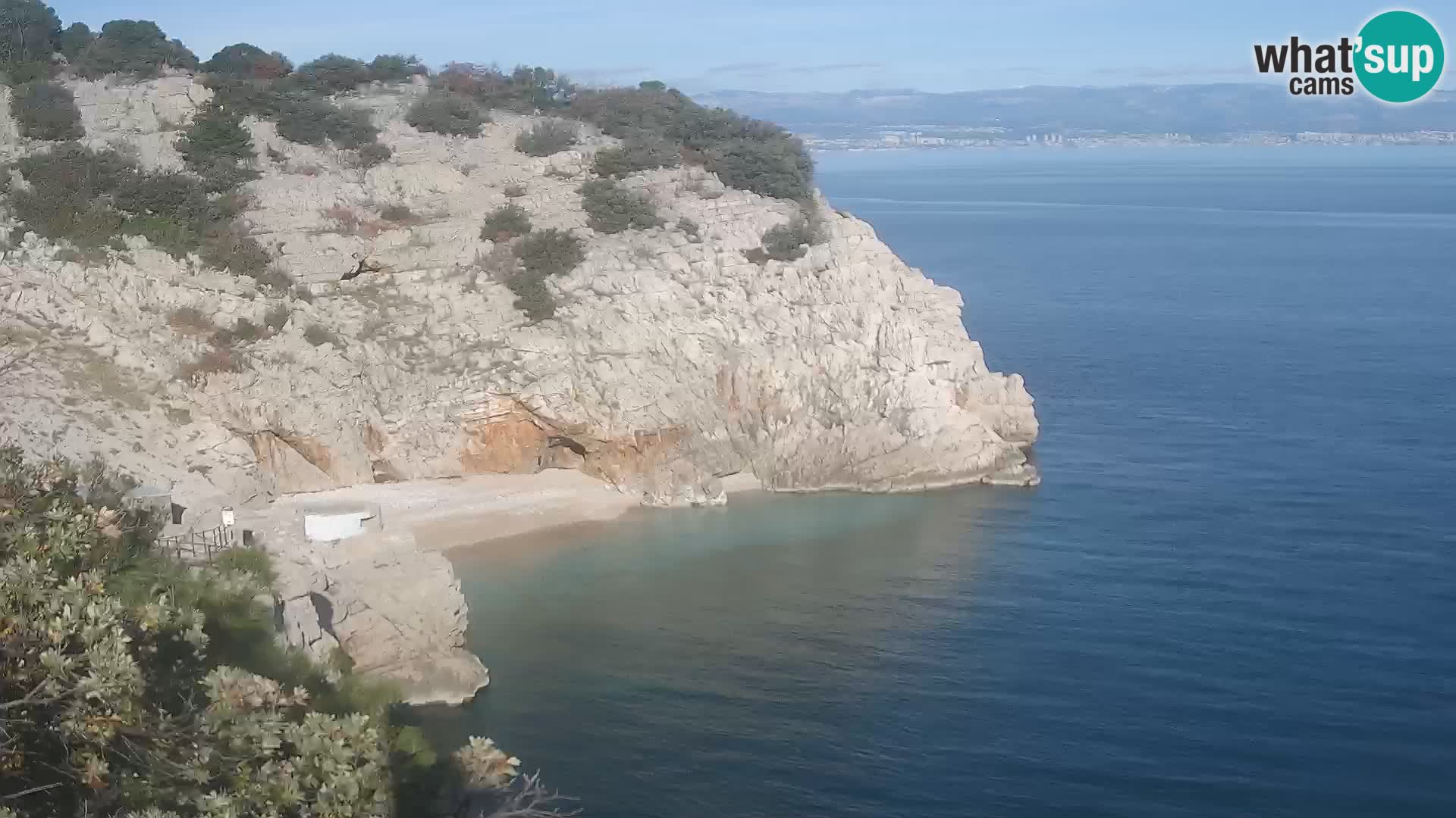 Webcam Bersezio spiaggia – Draga di Moschiena – Croazia