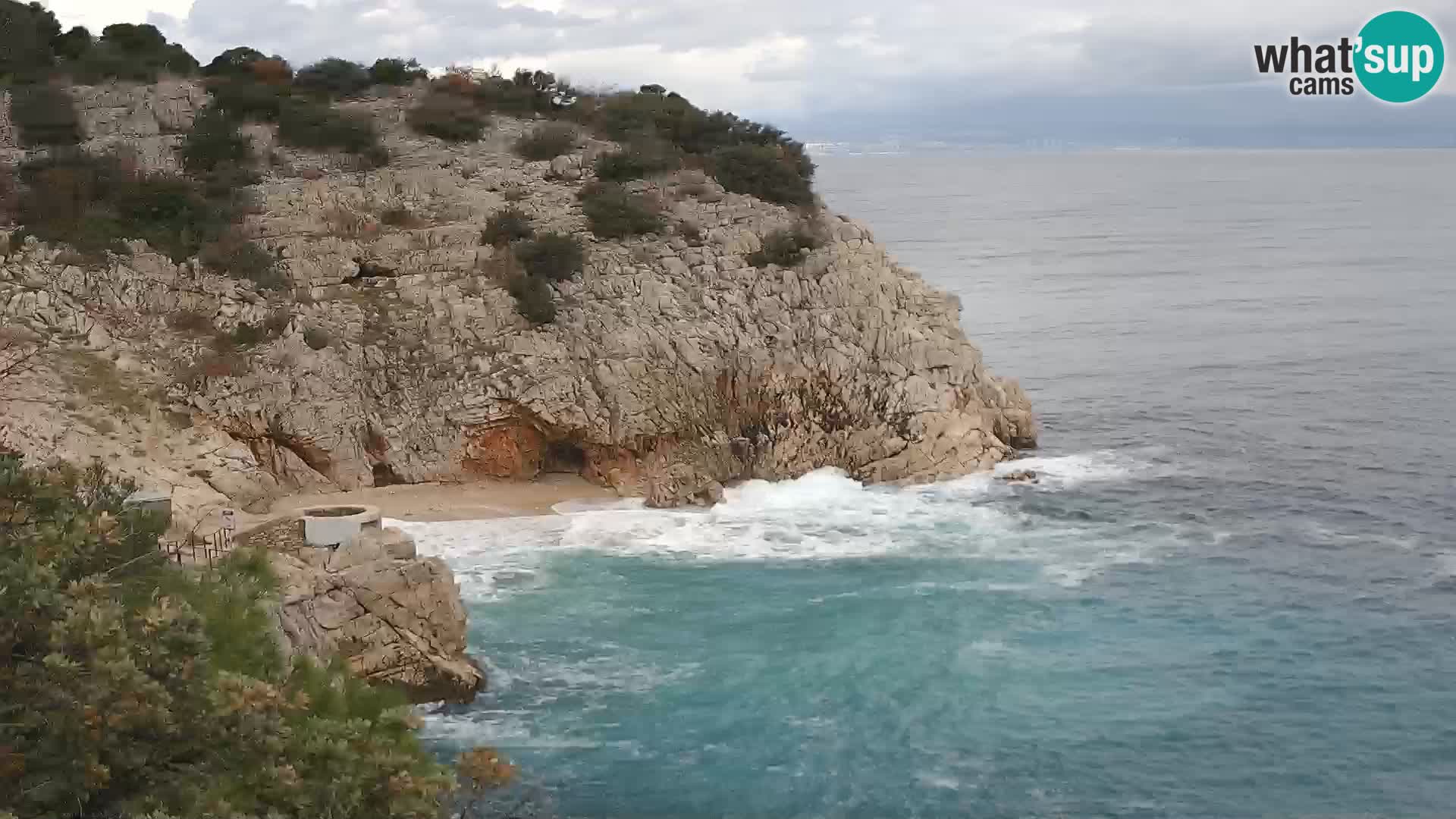 Web kamera plaže Brseč – Mošćenička Draga – Hrvatska