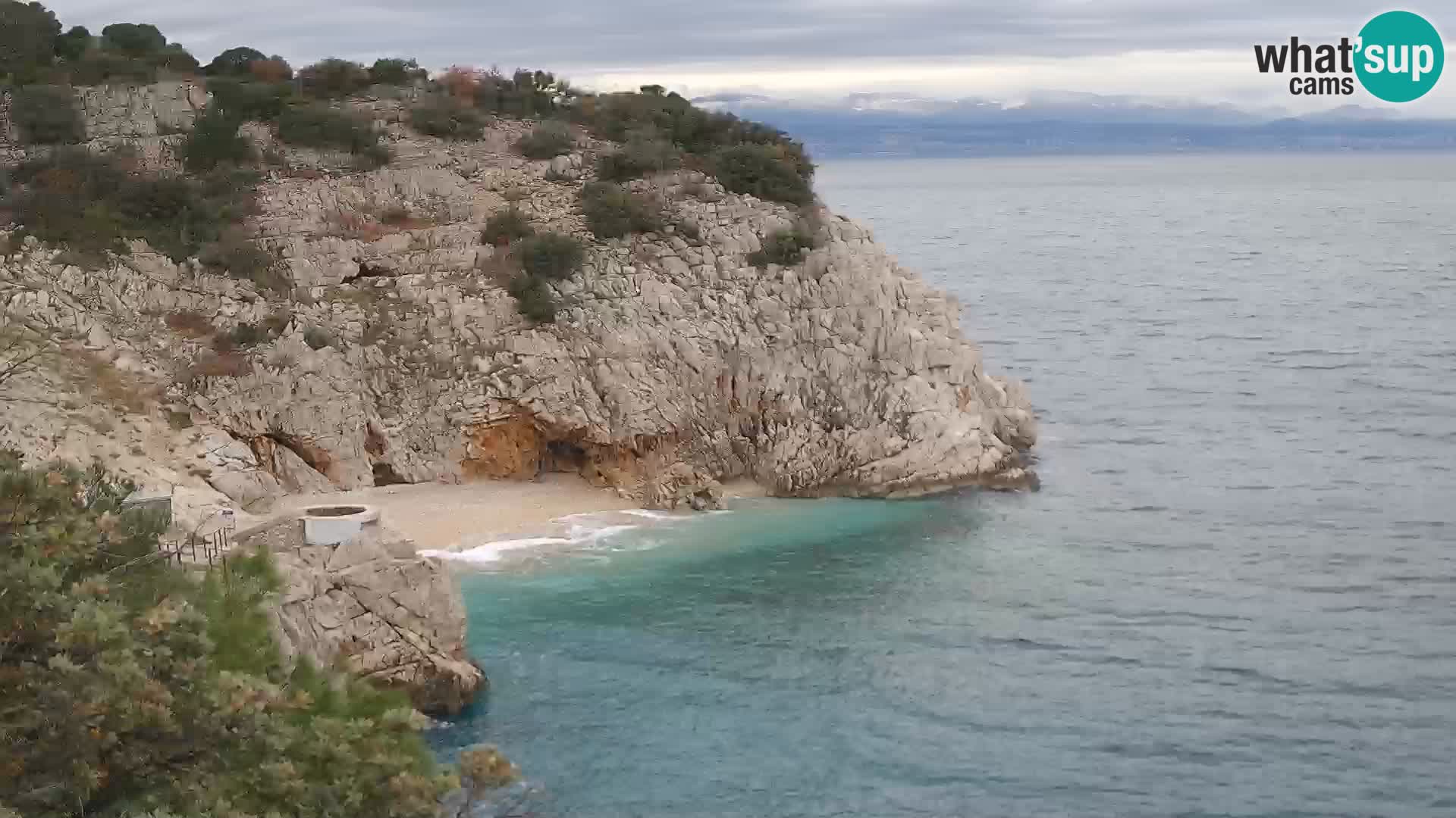 Webcam Brseč beach – Mošćenička Draga – Croatia