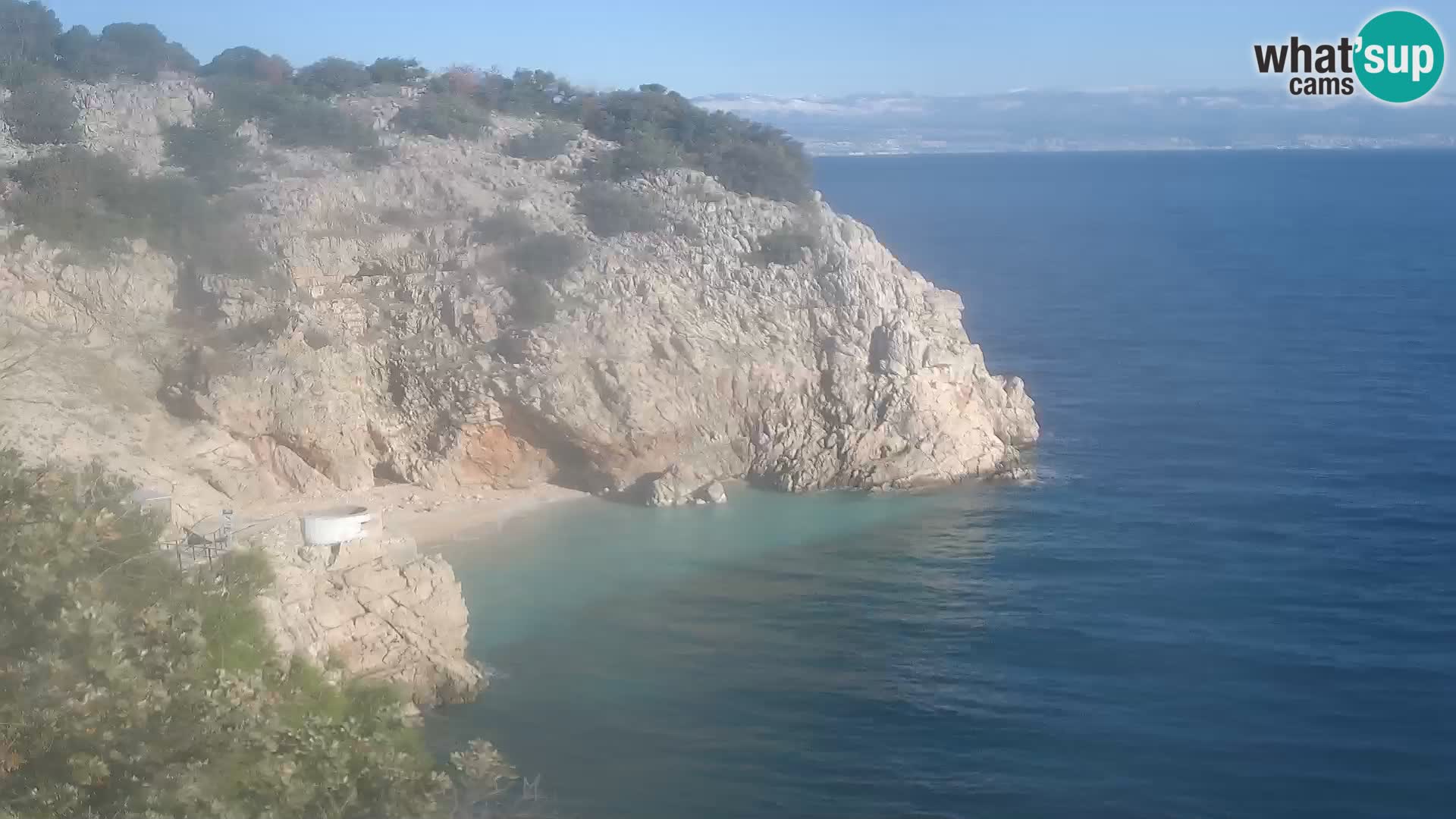 Web kamera plaže Brseč – Mošćenička Draga – Hrvatska