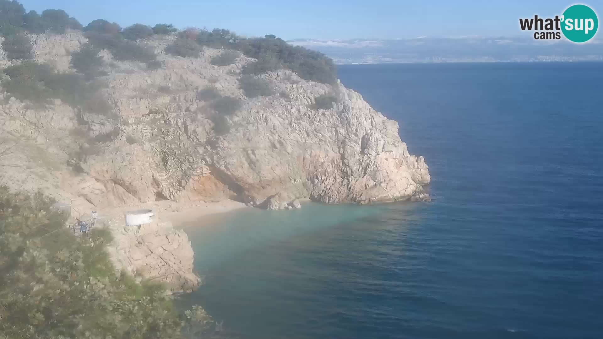 Webcam Brseč Strand – Mošćenička Draga – Kroatien