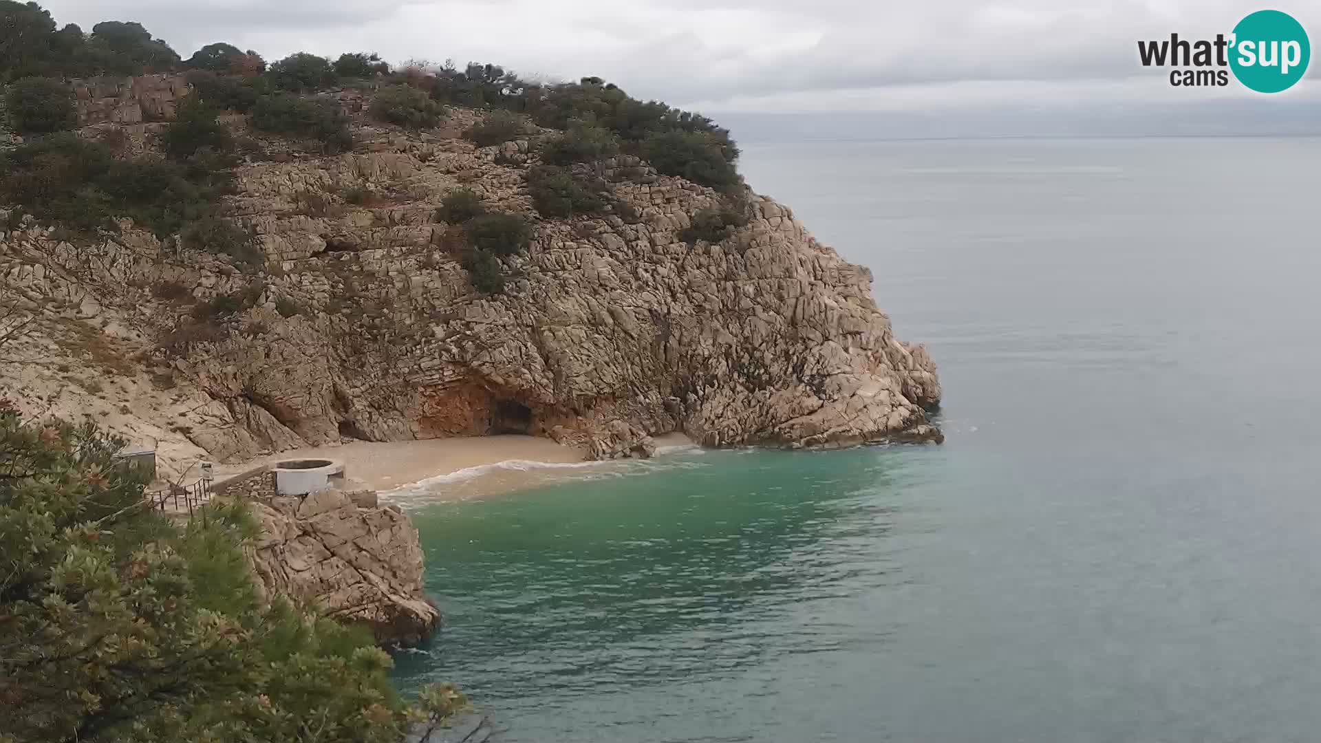 Webcam Brseč Strand – Mošćenička Draga – Kroatien