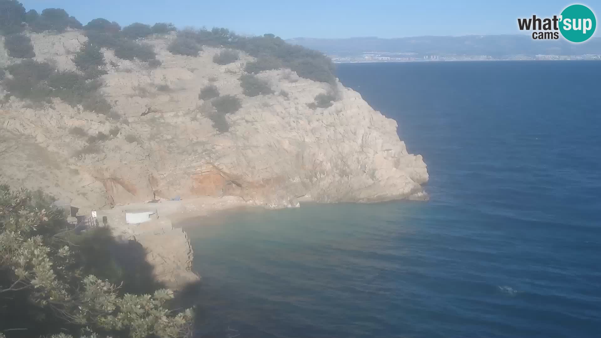 Cámara web de la playa de Brseč en Mošćenička Draga, Croacia
