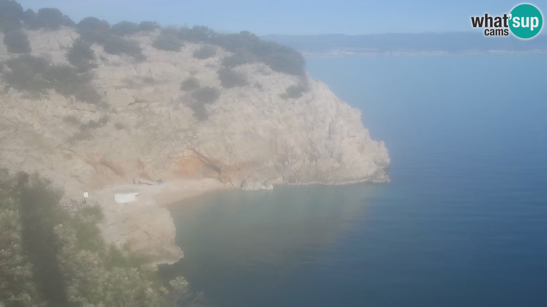 Cámara web de la playa de Brseč en Mošćenička Draga, Croacia