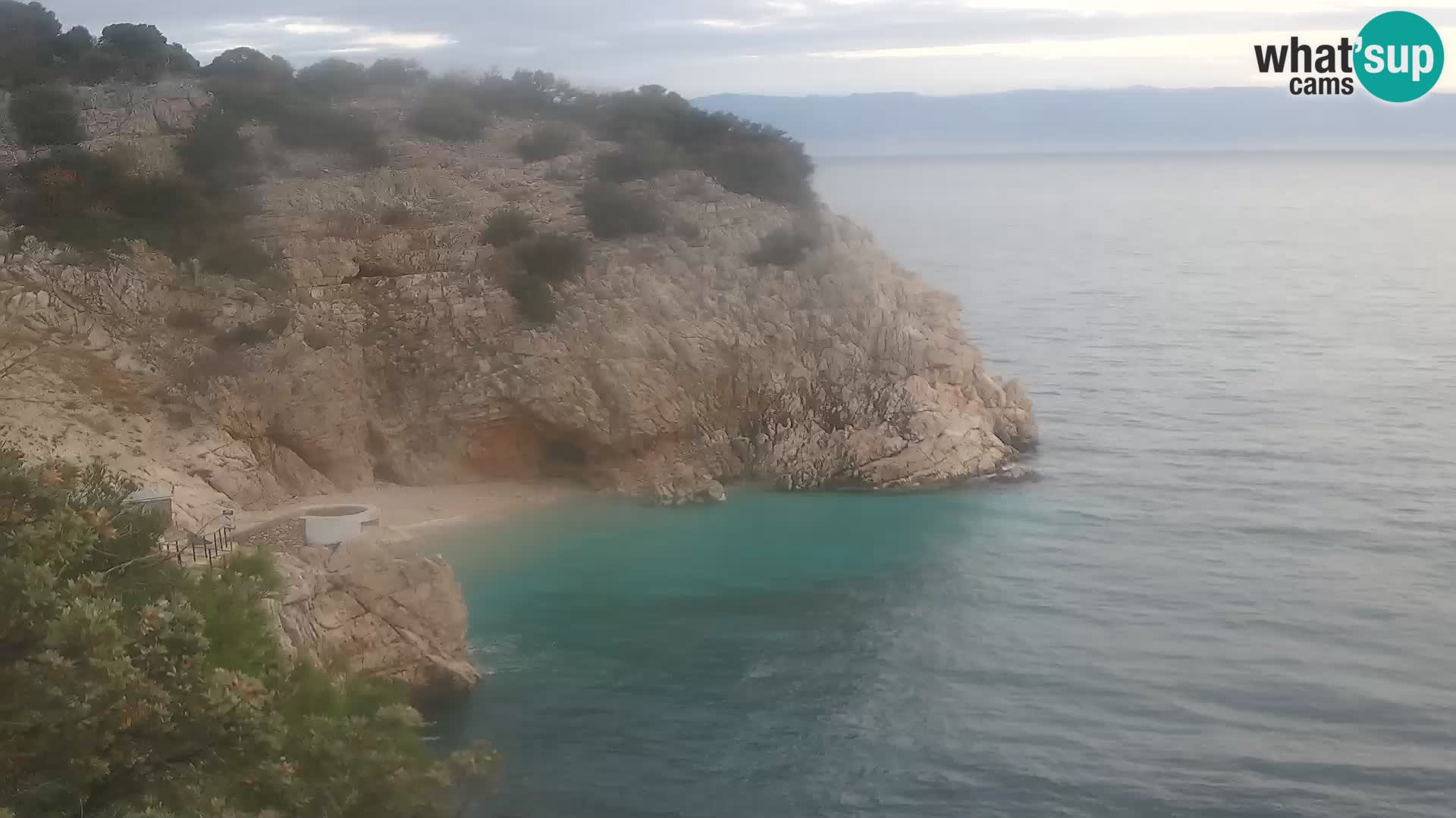 Cámara web de la playa de Brseč en Mošćenička Draga, Croacia