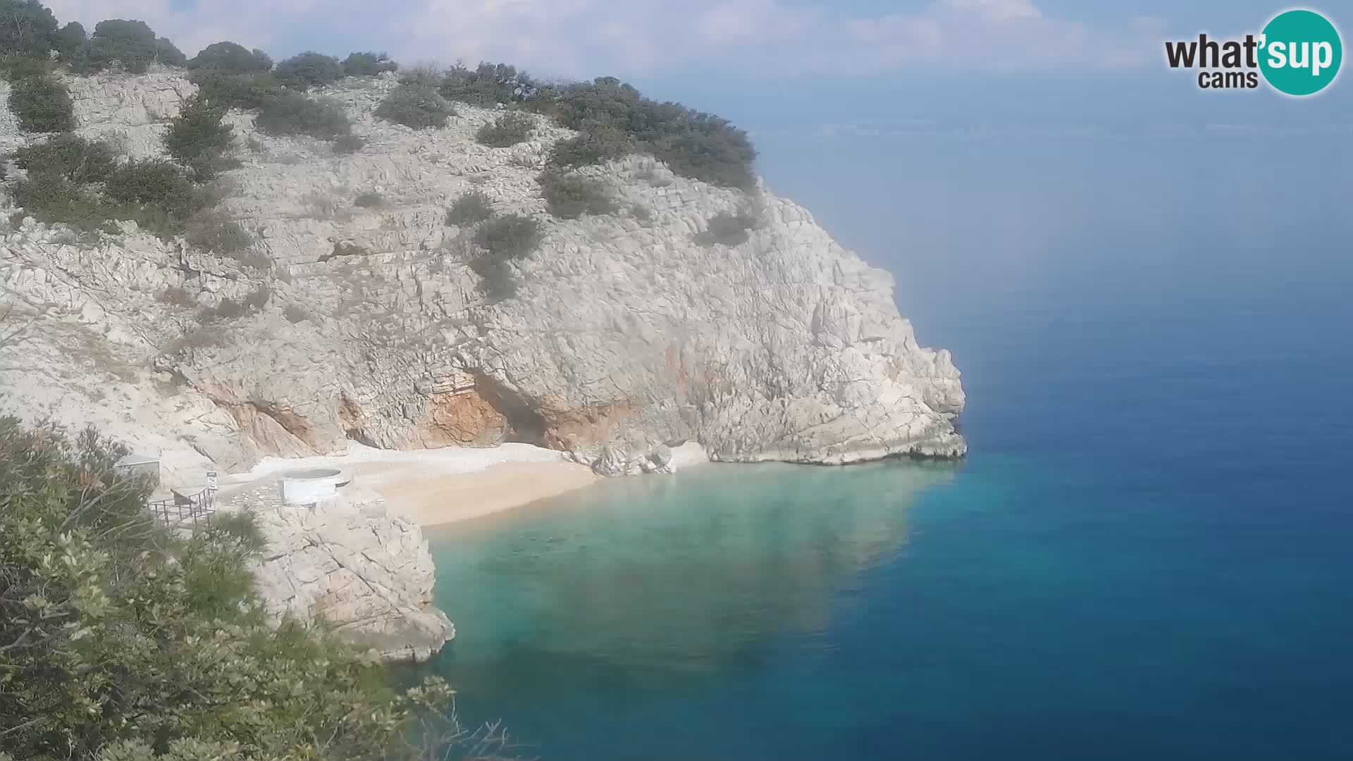Cámara web de la playa de Brseč en Mošćenička Draga, Croacia