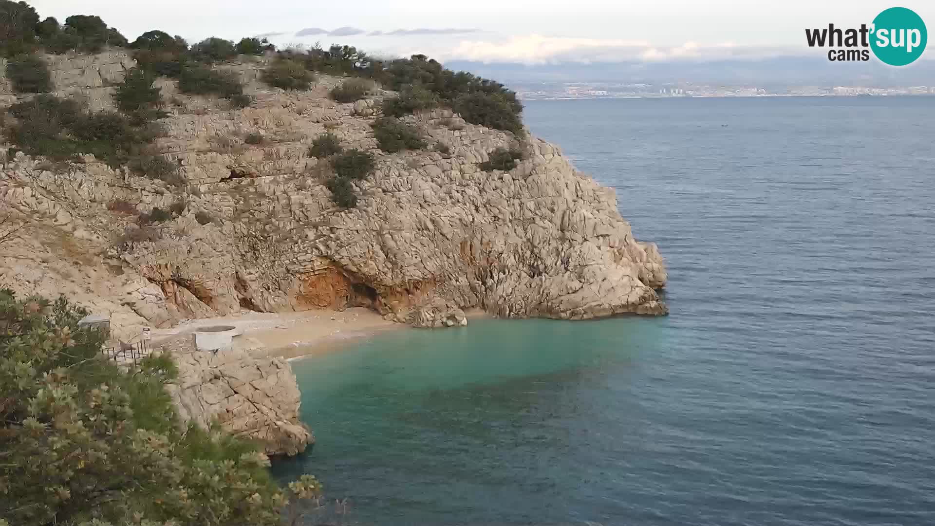 Webcam Brseč Strand – Mošćenička Draga – Kroatien