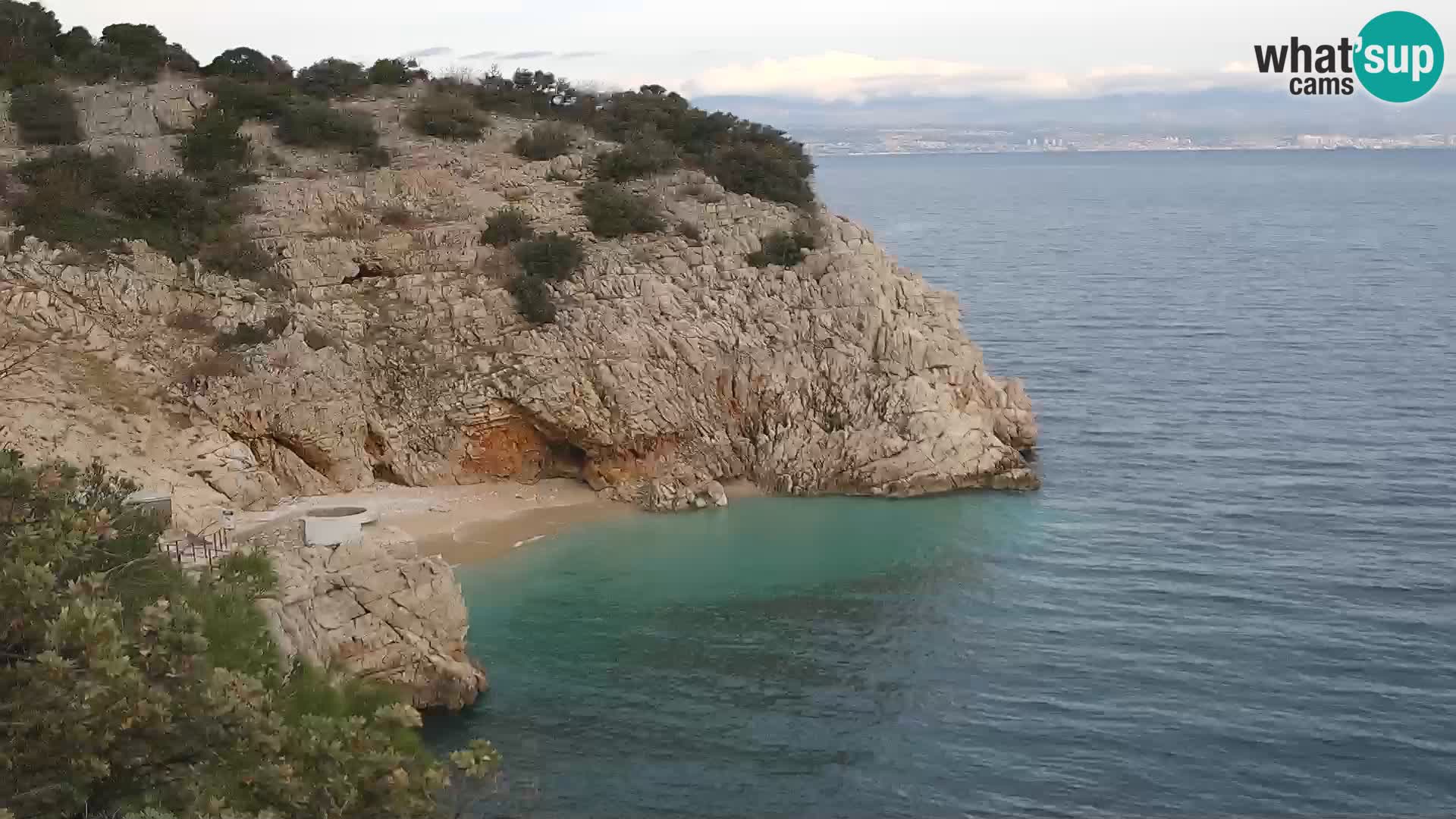 Webcam Brseč beach – Mošćenička Draga – Croatia