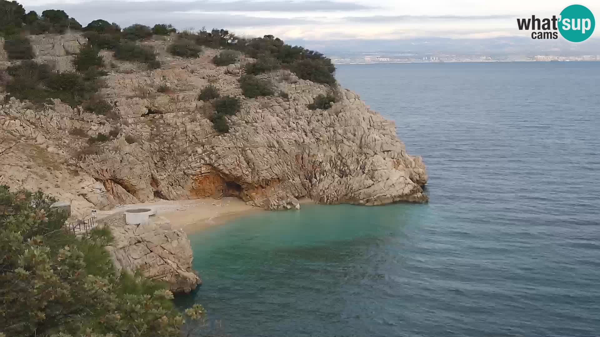 Webcam Brseč Strand – Mošćenička Draga – Kroatien
