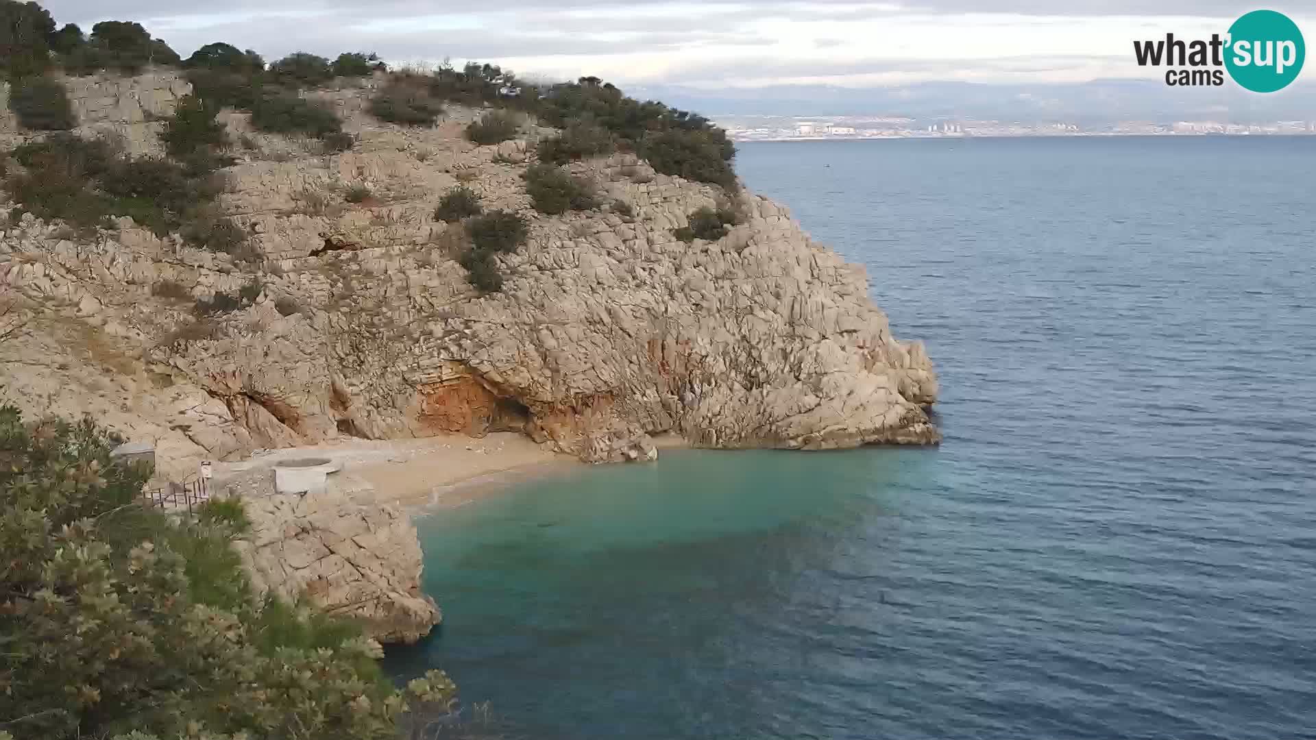 Webcam Brseč beach – Mošćenička Draga – Croatia