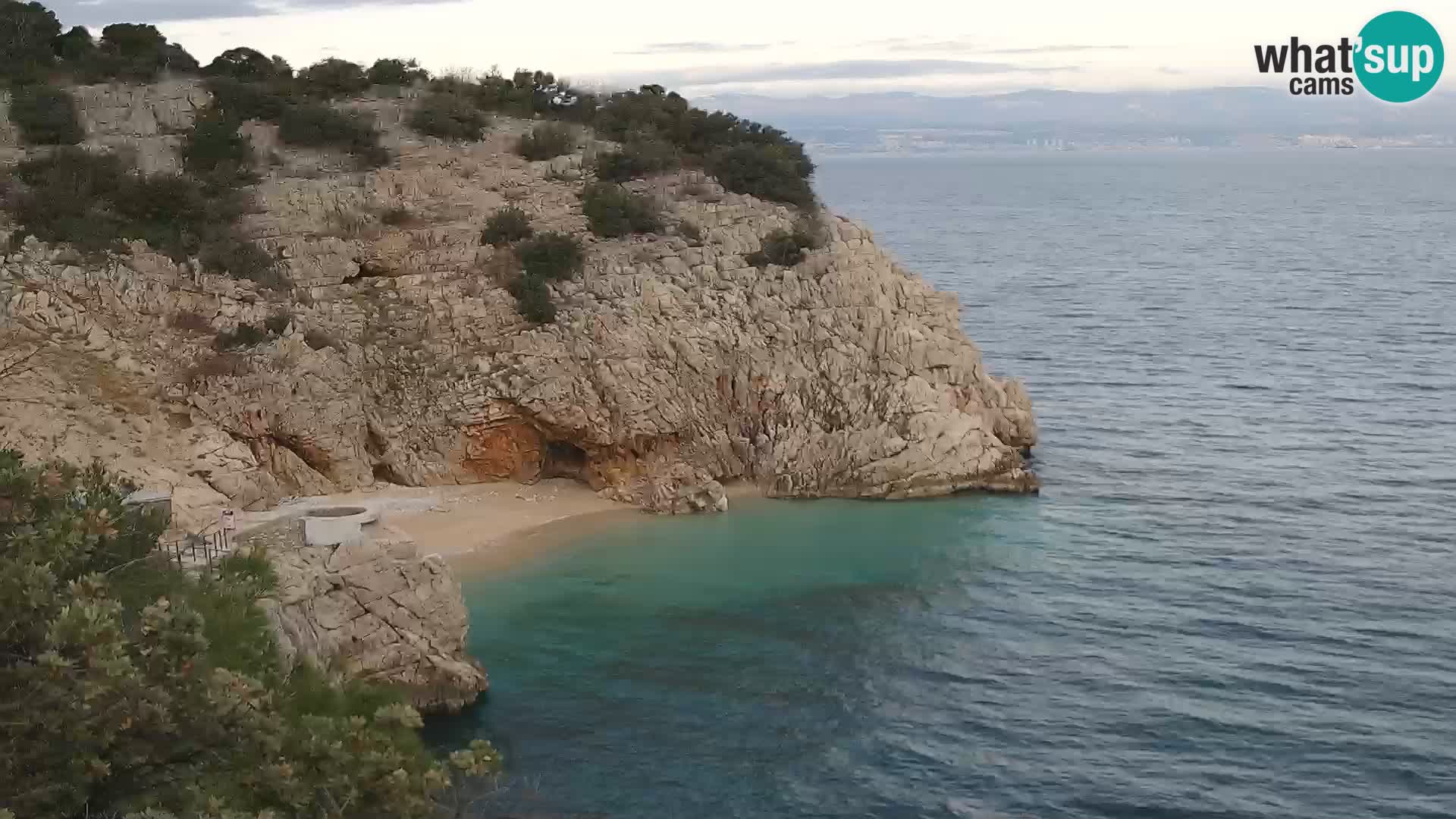 Webcam Bersezio spiaggia – Draga di Moschiena – Croazia