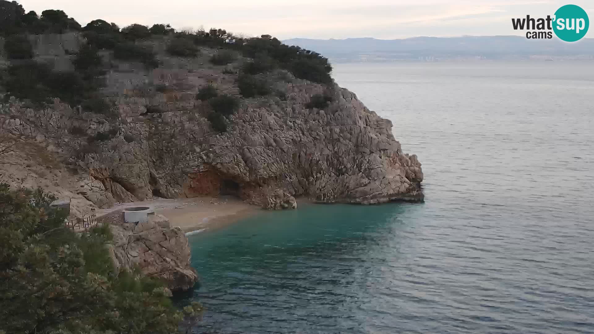 Webcam Bersezio spiaggia – Draga di Moschiena – Croazia