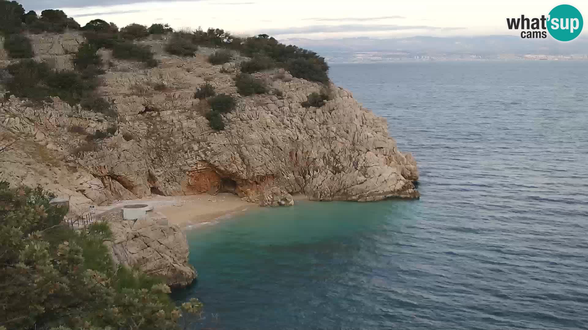 Webcam Brseč Strand – Mošćenička Draga – Kroatien
