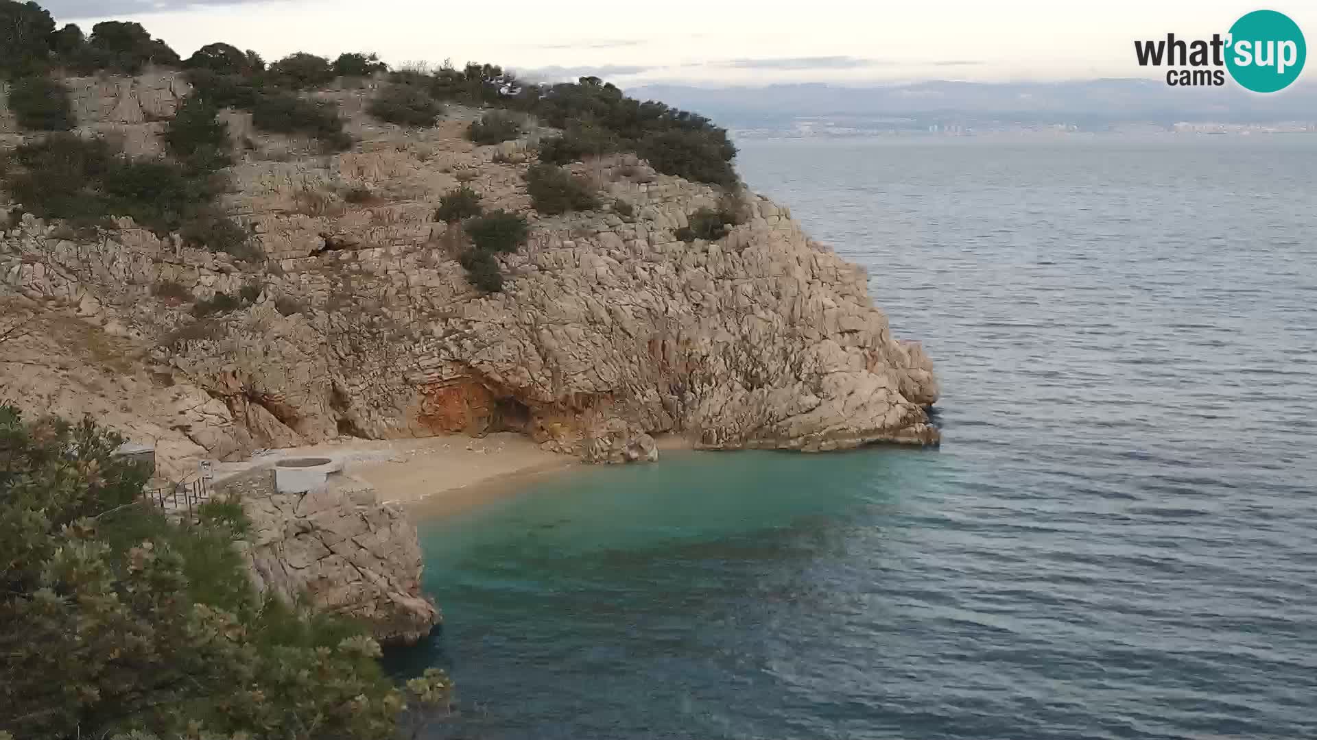 Web kamera plaže Brseč – Mošćenička Draga – Hrvatska