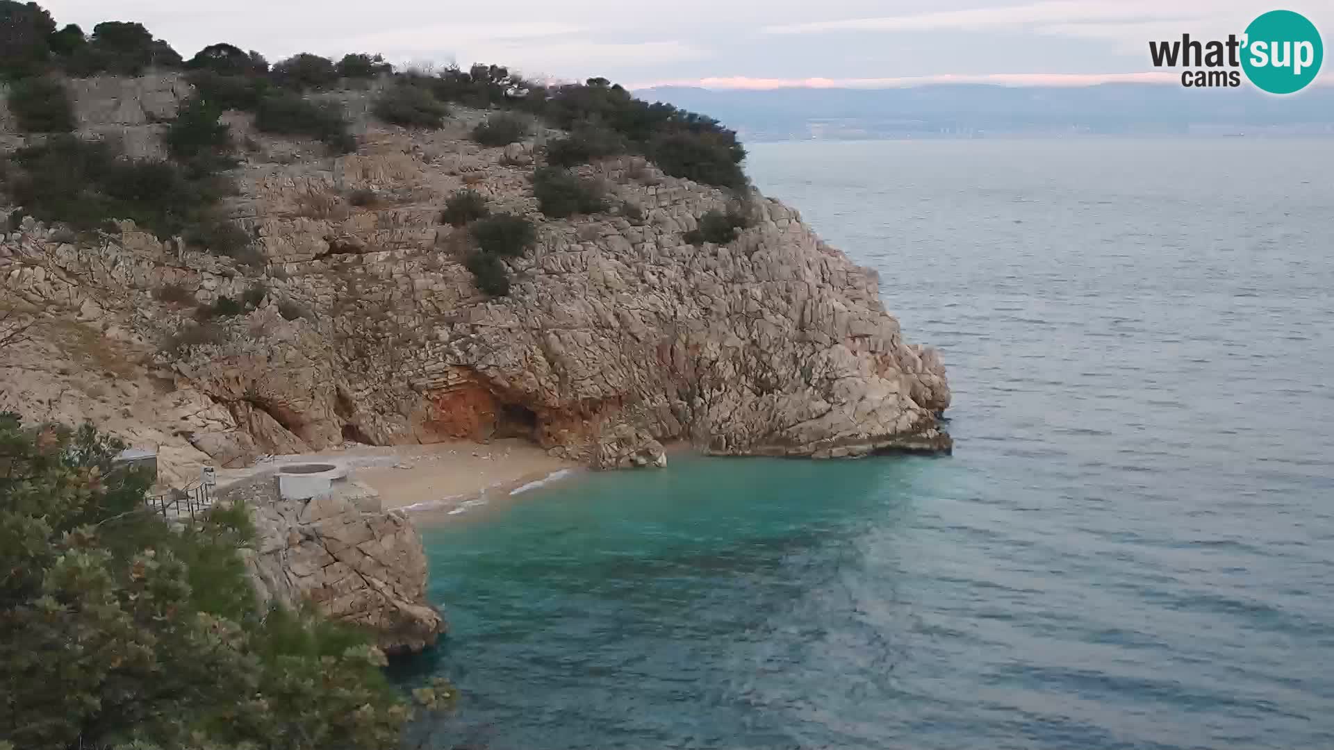 Webcam Bersezio spiaggia – Draga di Moschiena – Croazia