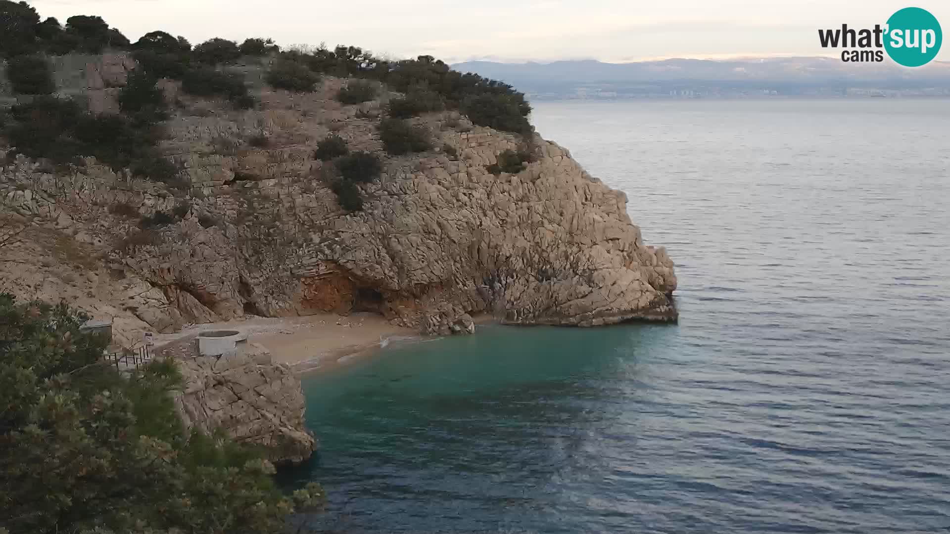 Web kamera plaže Brseč – Mošćenička Draga – Hrvatska