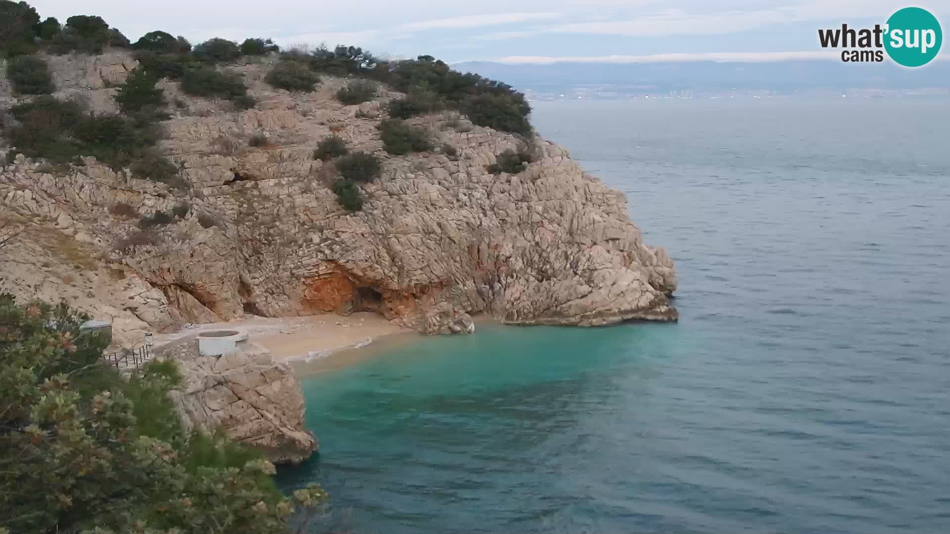 Webcam Brseč Strand – Mošćenička Draga – Kroatien