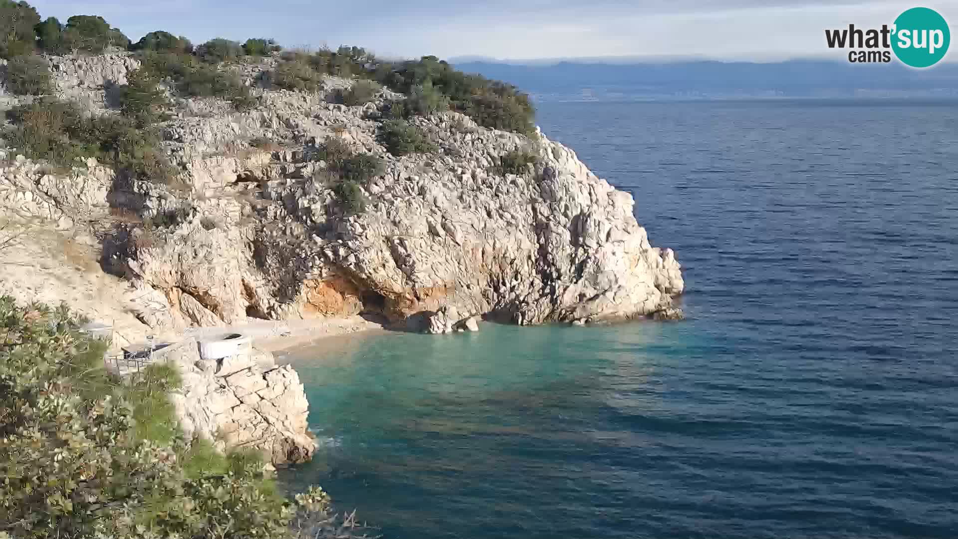 Web kamera plaže Brseč – Mošćenička Draga – Hrvatska