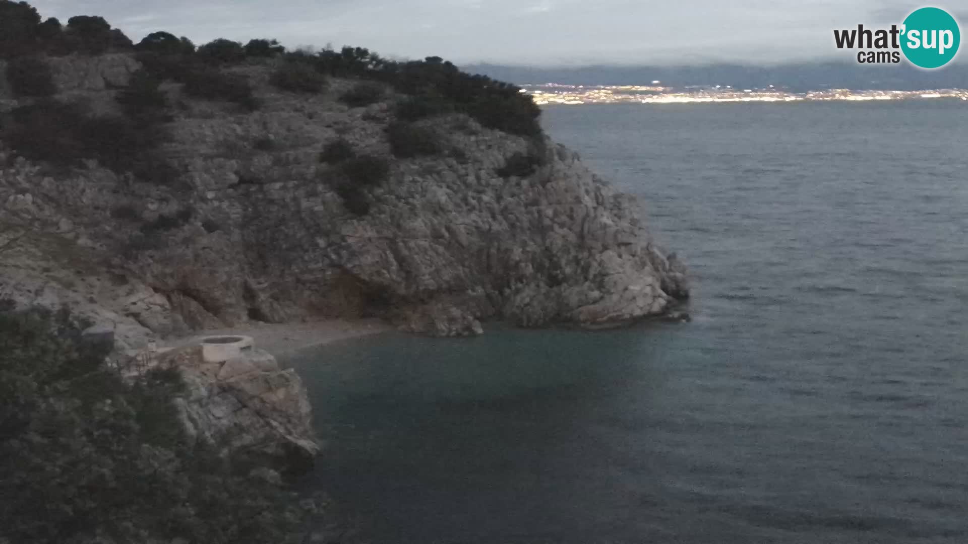 Cámara web de la playa de Brseč en Mošćenička Draga, Croacia