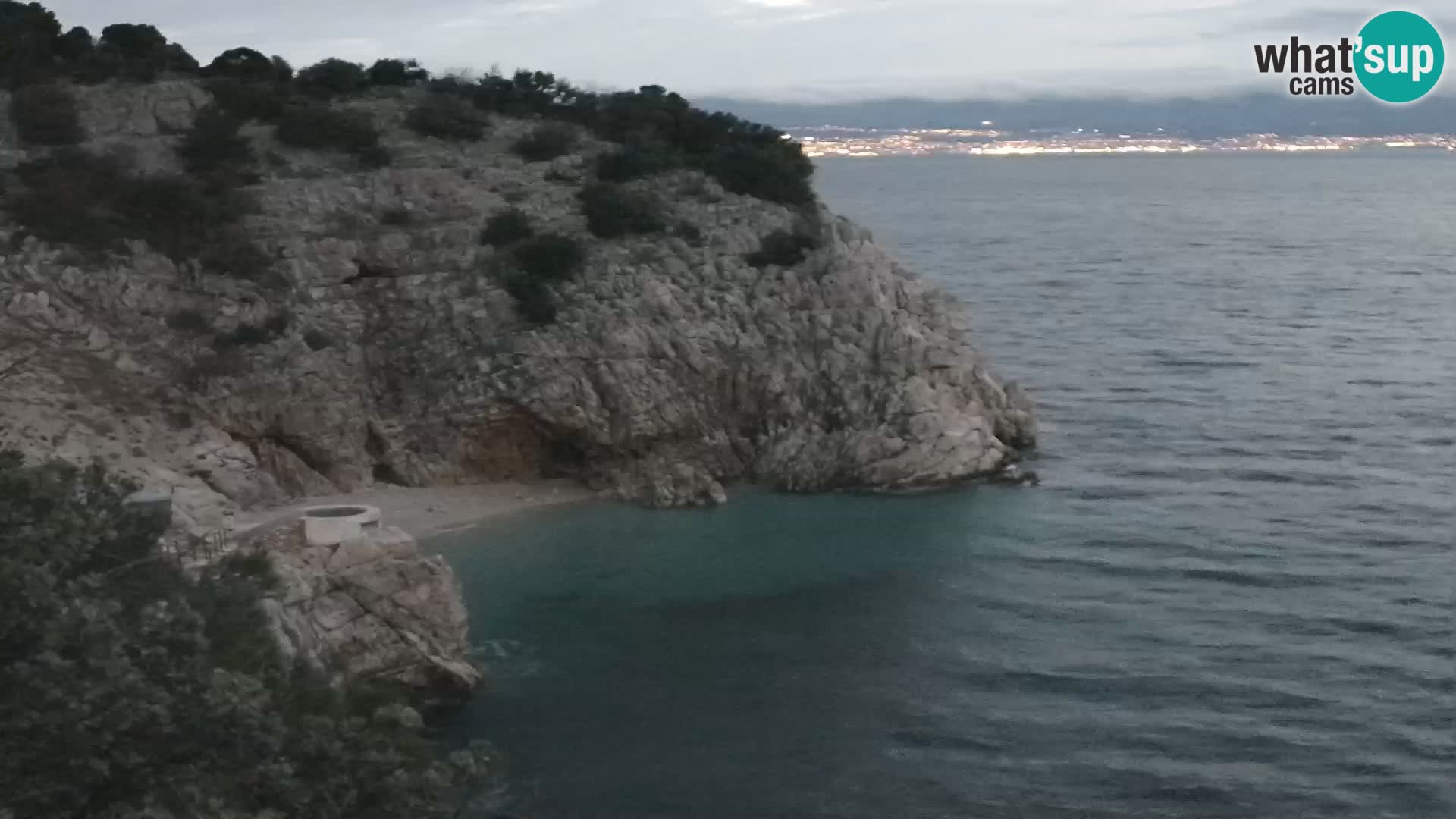 Webcam plage Brseč à Mošćenička Draga, Croatie