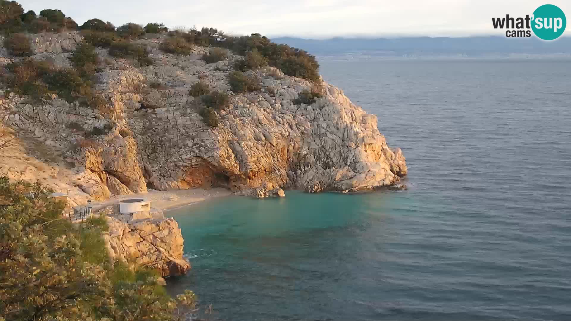 Webcam Bersezio spiaggia – Draga di Moschiena – Croazia