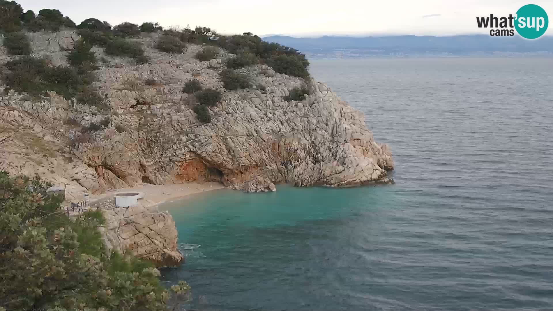 Webcam Bersezio spiaggia – Draga di Moschiena – Croazia