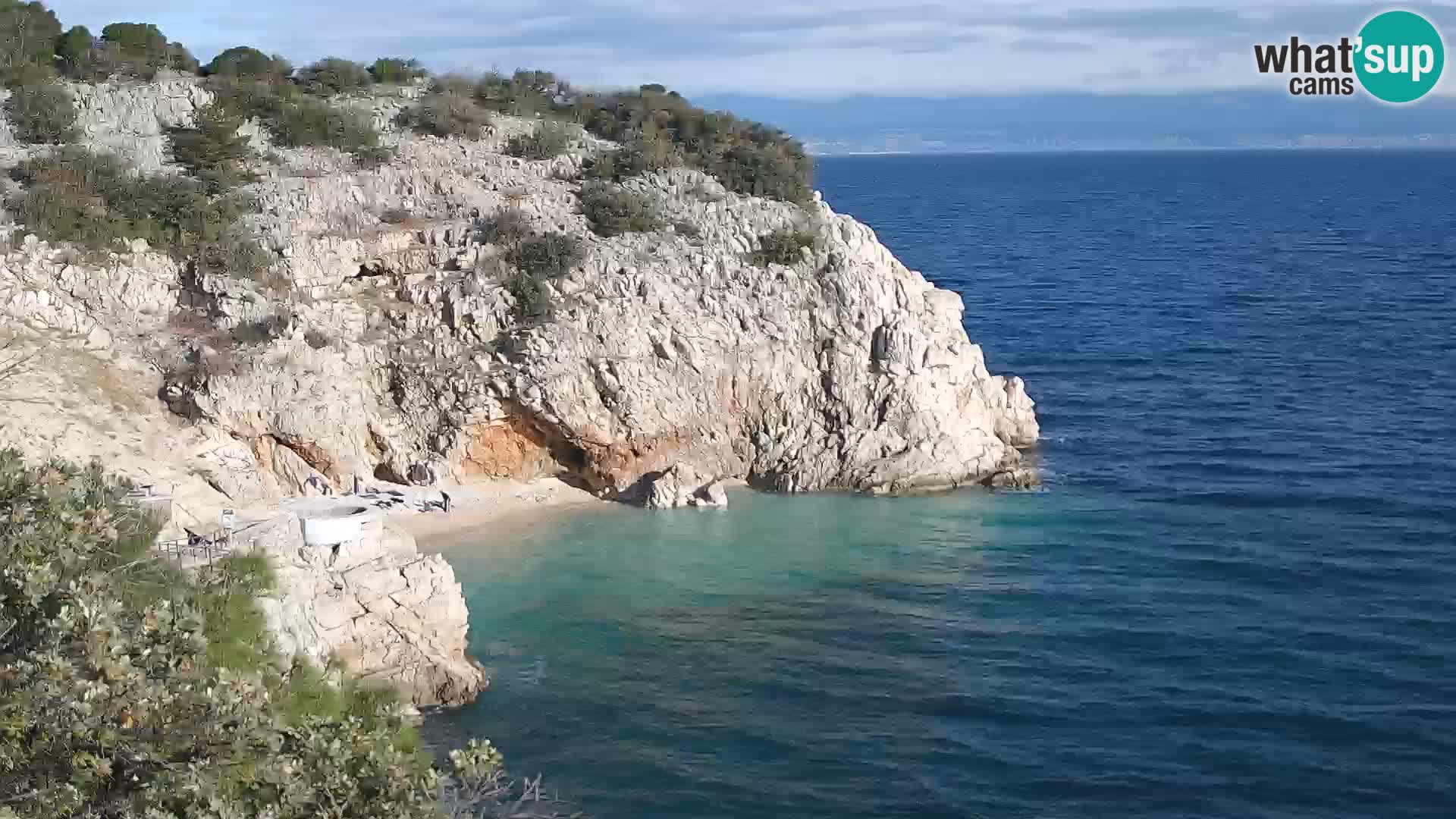 Web kamera plaže Brseč – Mošćenička Draga – Hrvatska