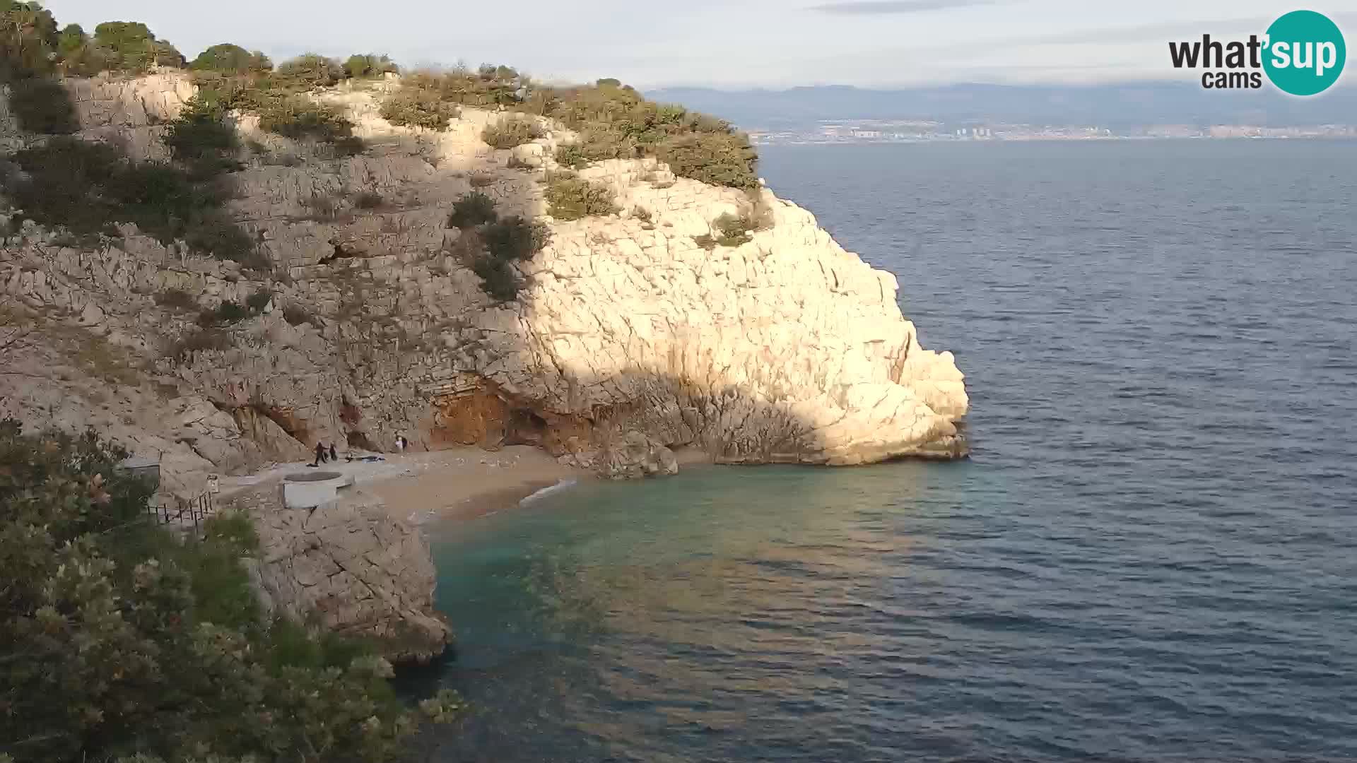 Cámara web de la playa de Brseč en Mošćenička Draga, Croacia