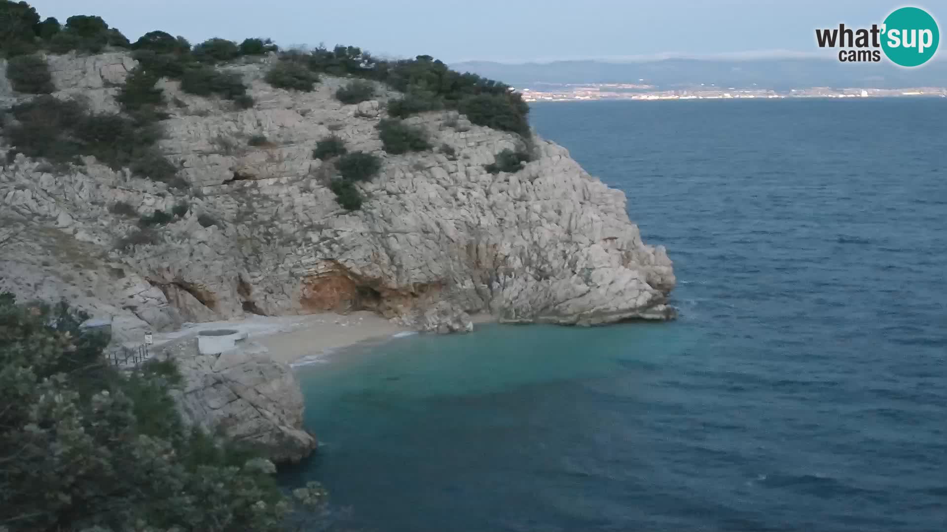 Cámara web de la playa de Brseč en Mošćenička Draga, Croacia