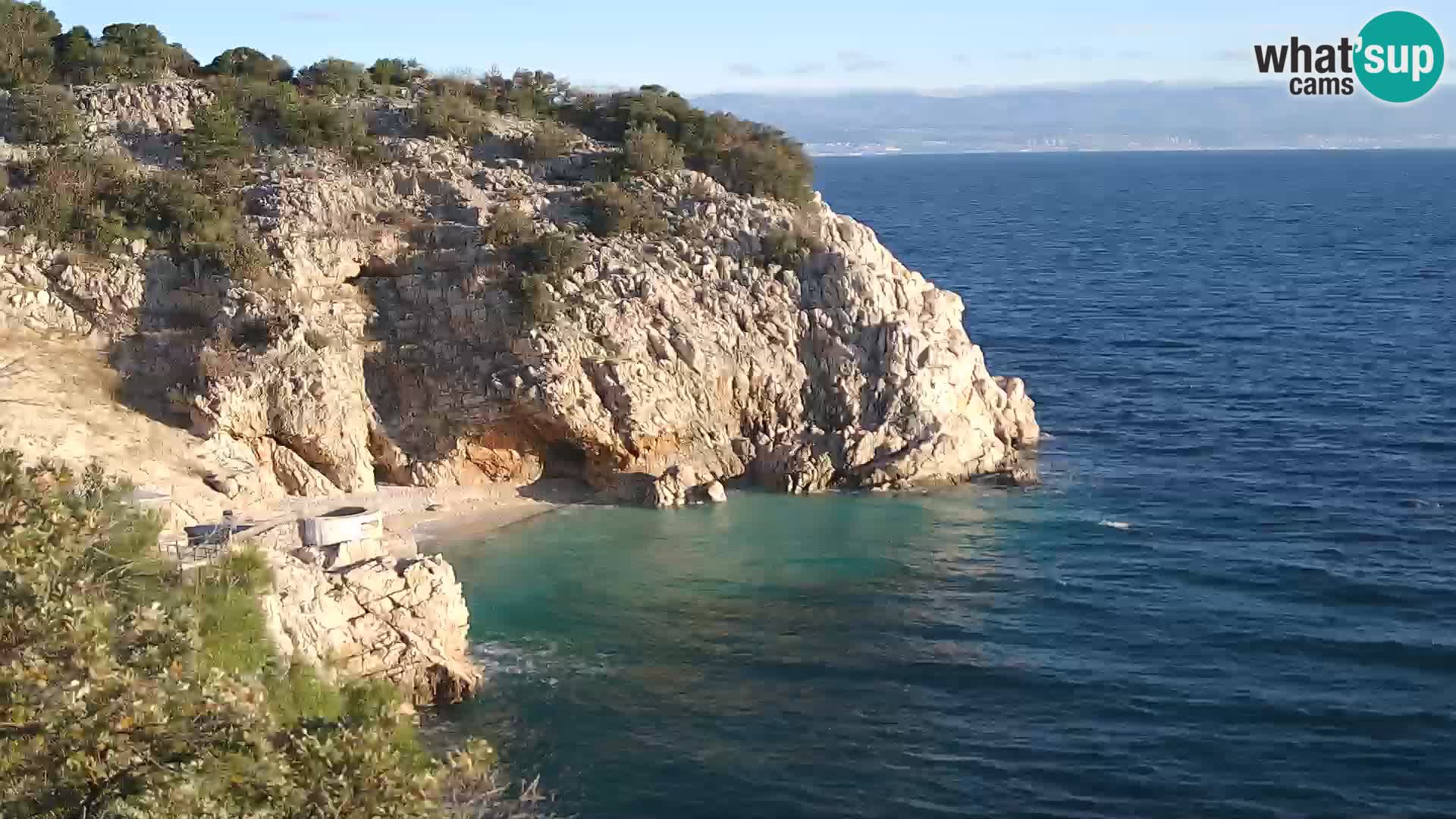 Web kamera plaže Brseč – Mošćenička Draga – Hrvatska