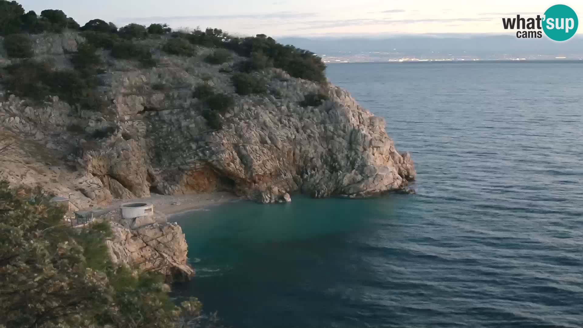 Web kamera plaže Brseč – Mošćenička Draga – Hrvatska