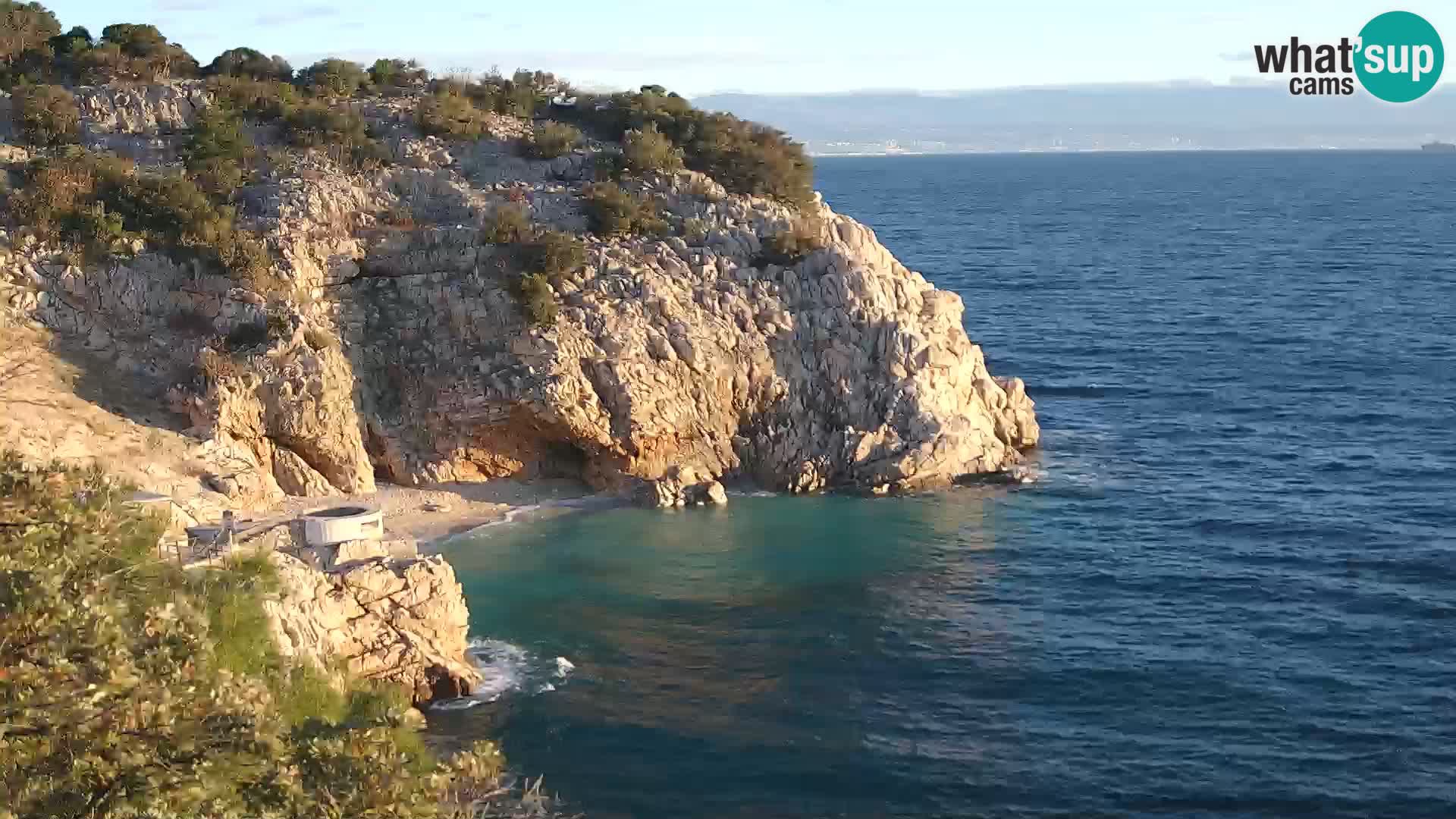 Webcam Bersezio spiaggia – Draga di Moschiena – Croazia