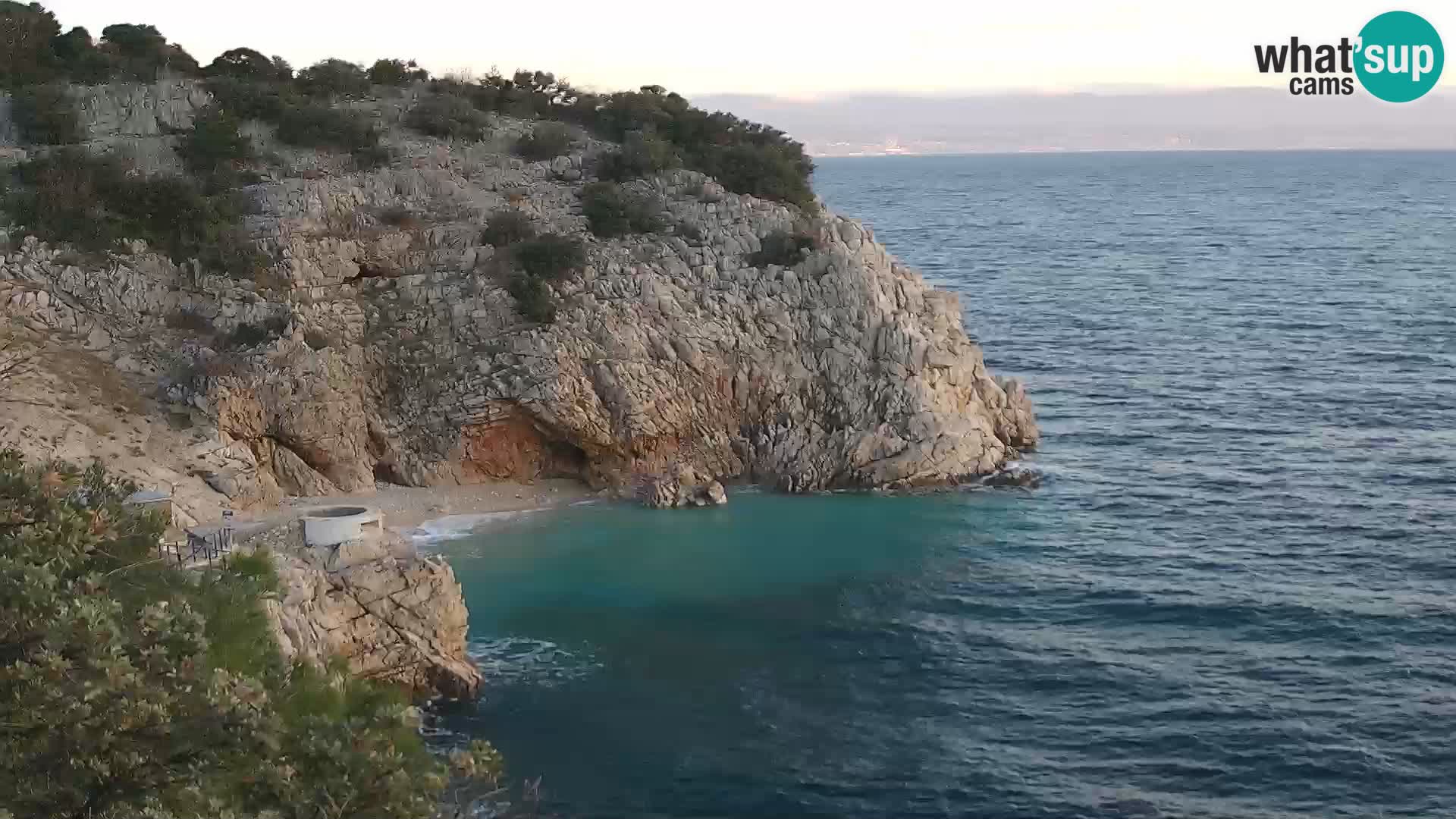 Web kamera plaže Brseč – Mošćenička Draga – Hrvatska