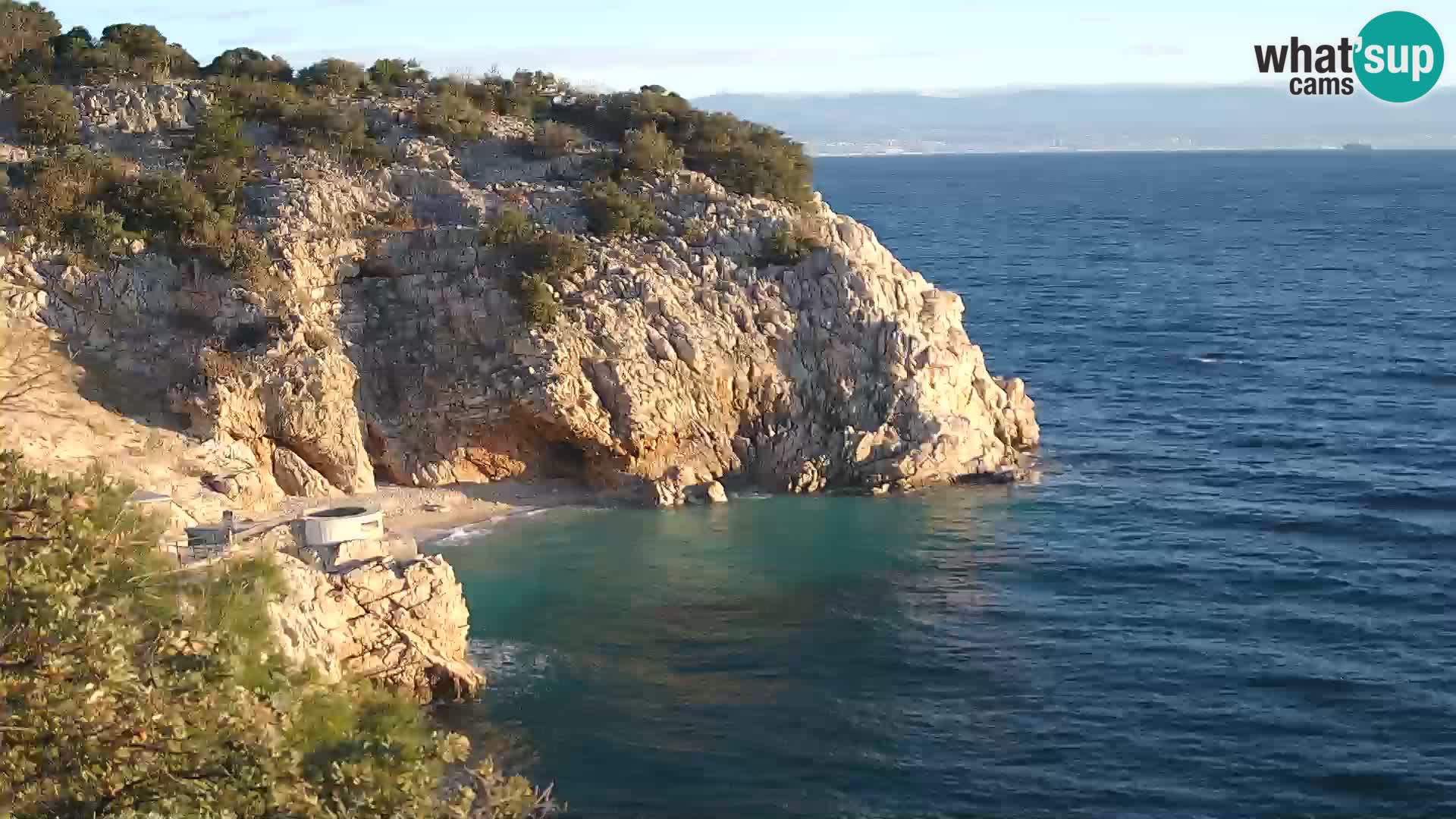 Webcam Bersezio spiaggia – Draga di Moschiena – Croazia